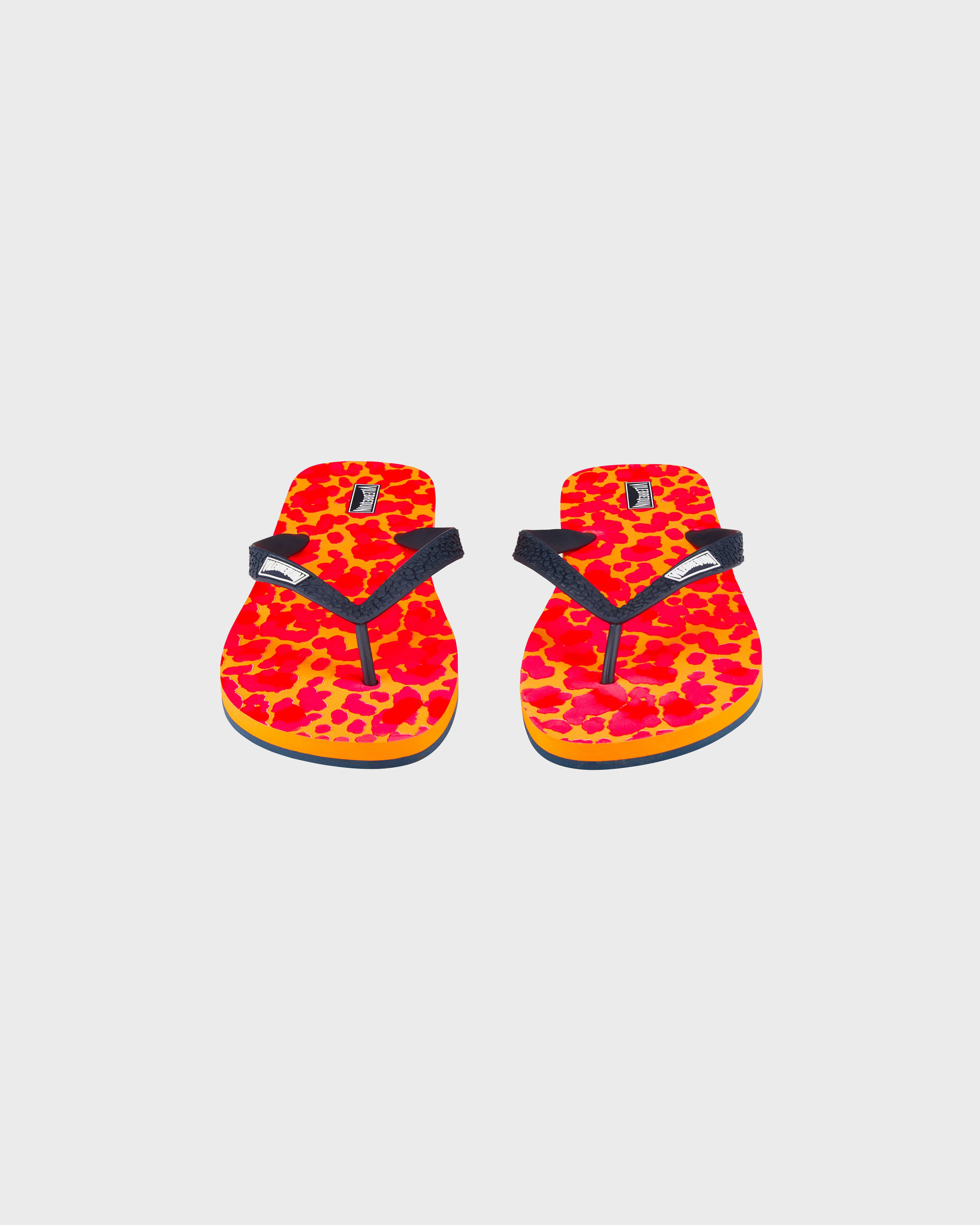 Chanclas para hombre con estampado New Leopard ALBARICOQUE frontworn view