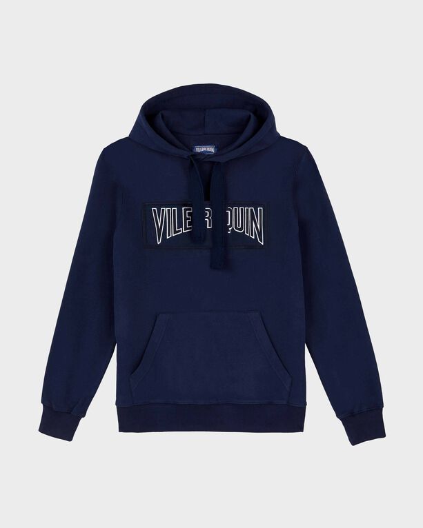 Vilebrequin - Men Cotton Hoodie Sweatshirt Solid - Sweater - Martin - Blue - Size S