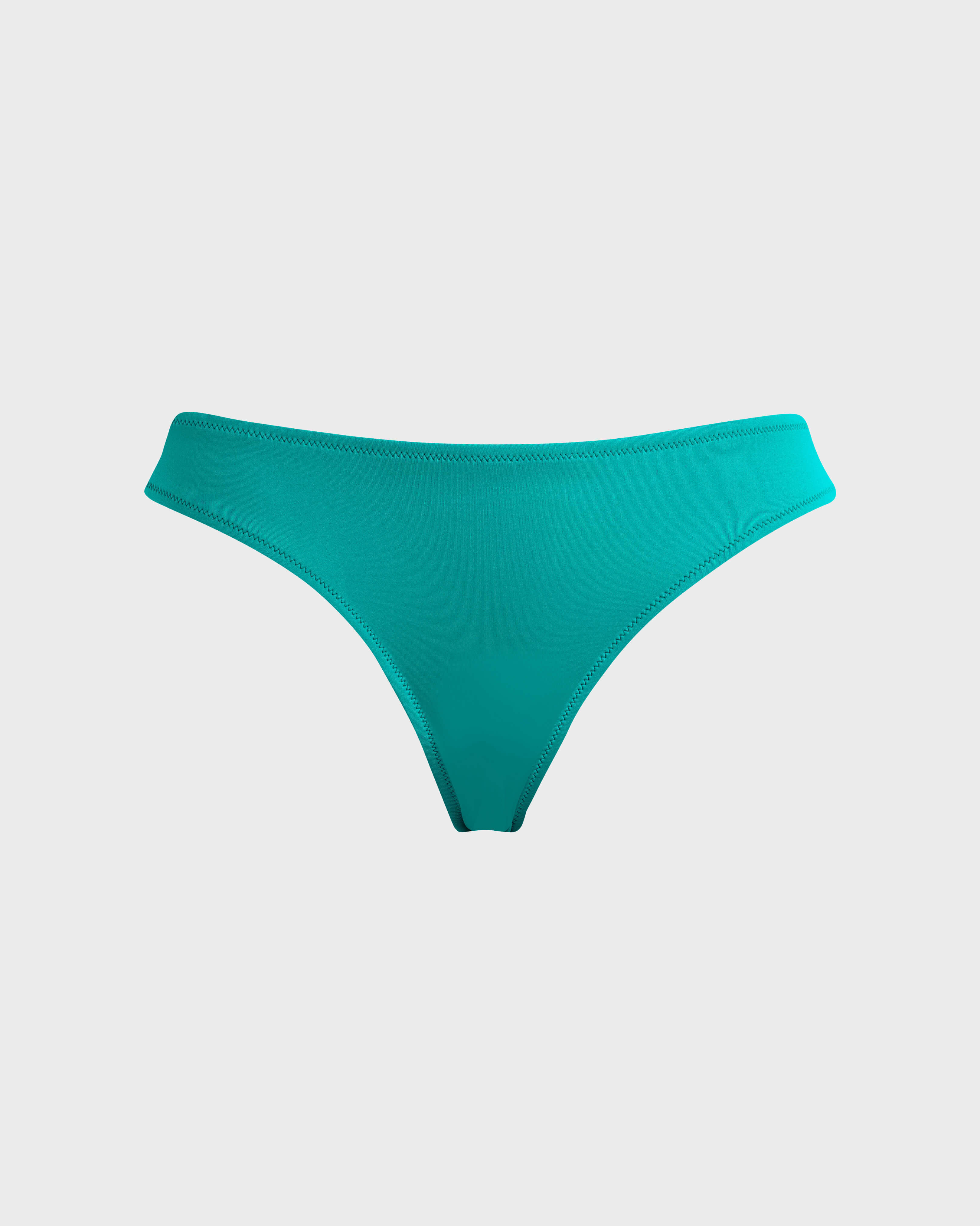Women Bikini Bottom Solid DISCO GREEN front view