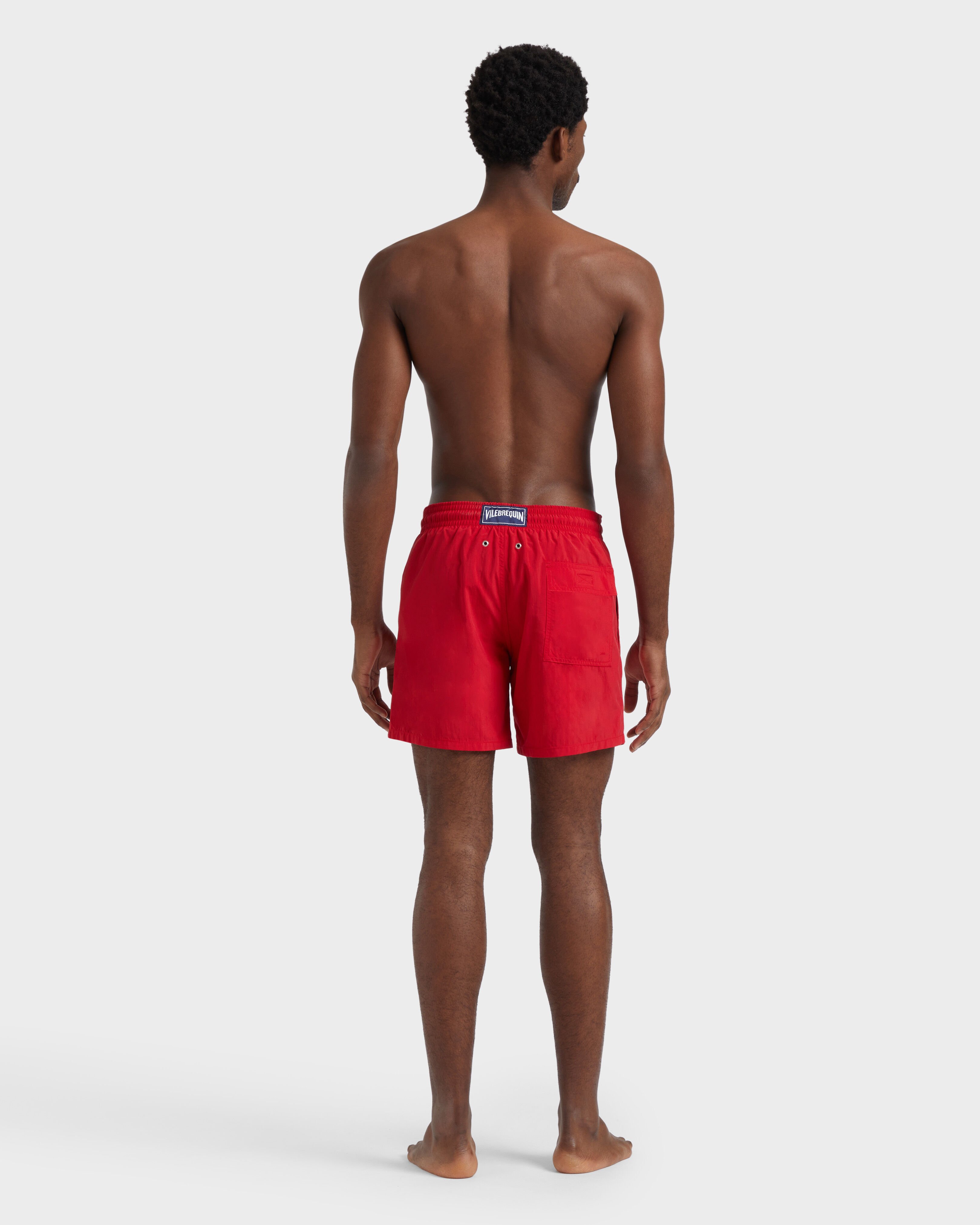Men Swim Shorts Water-reactive Ronde Des Tortues LIPSTICK backworn view