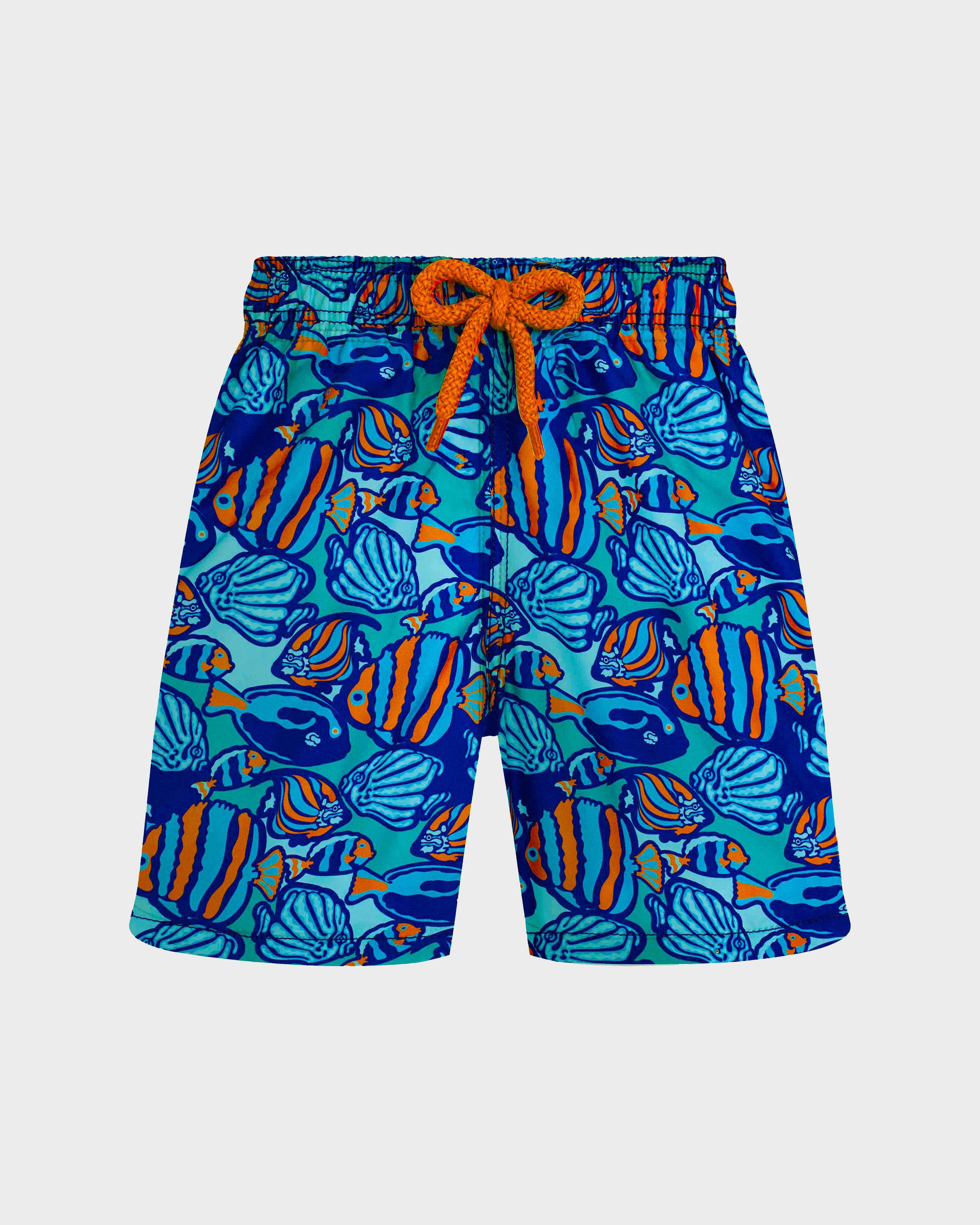 Pantaloncini mare bambino Fishy Vibes MARRAKECH front view