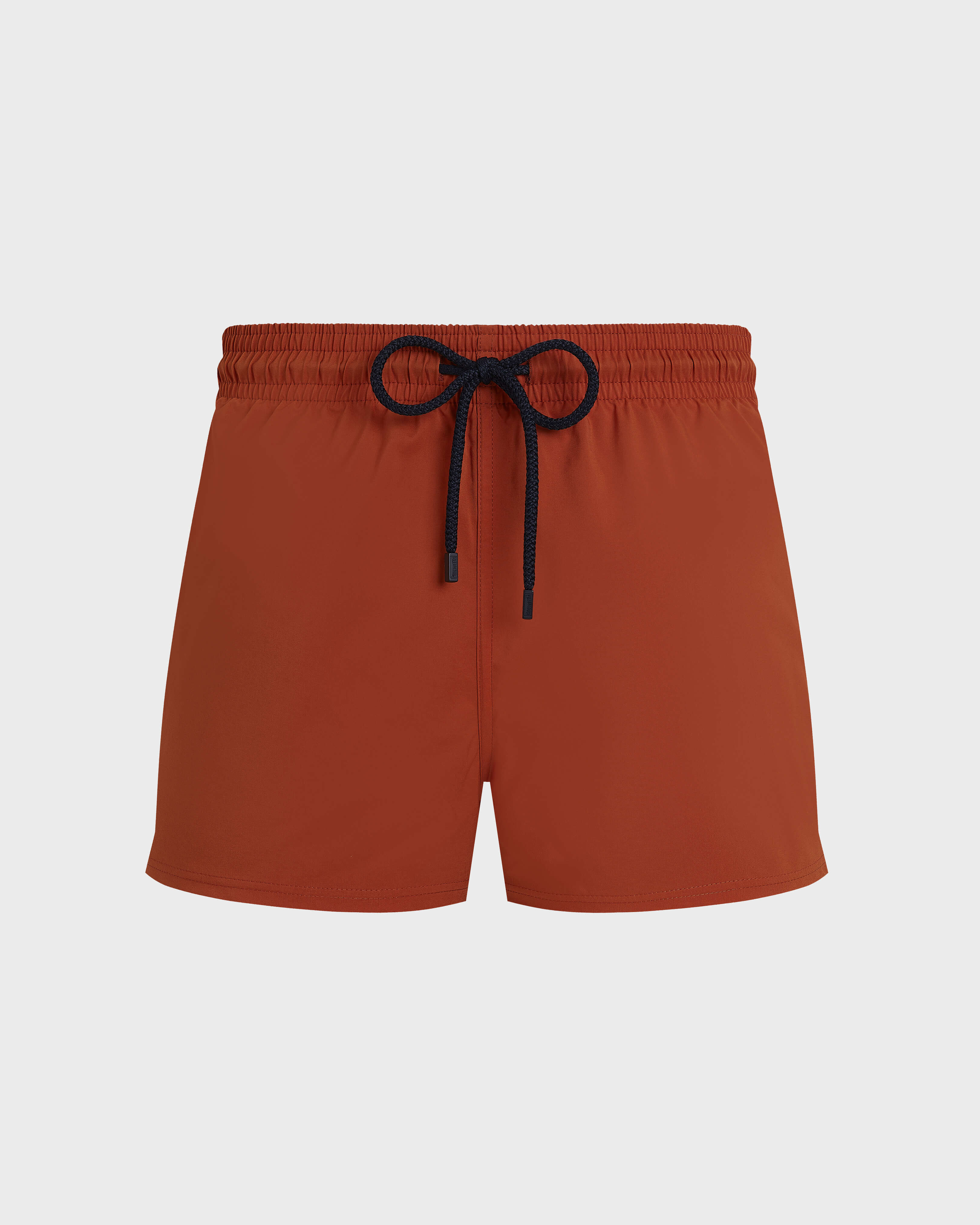 Men Swimwear Short and Fitted Stretch Solid PAPRIKA front view