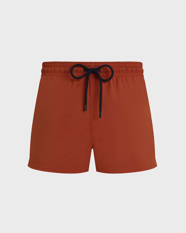 Vilebrequin - Men Swimwear Short And Fitted Stretch Solid - Swimwear - Man - Orange - Size S