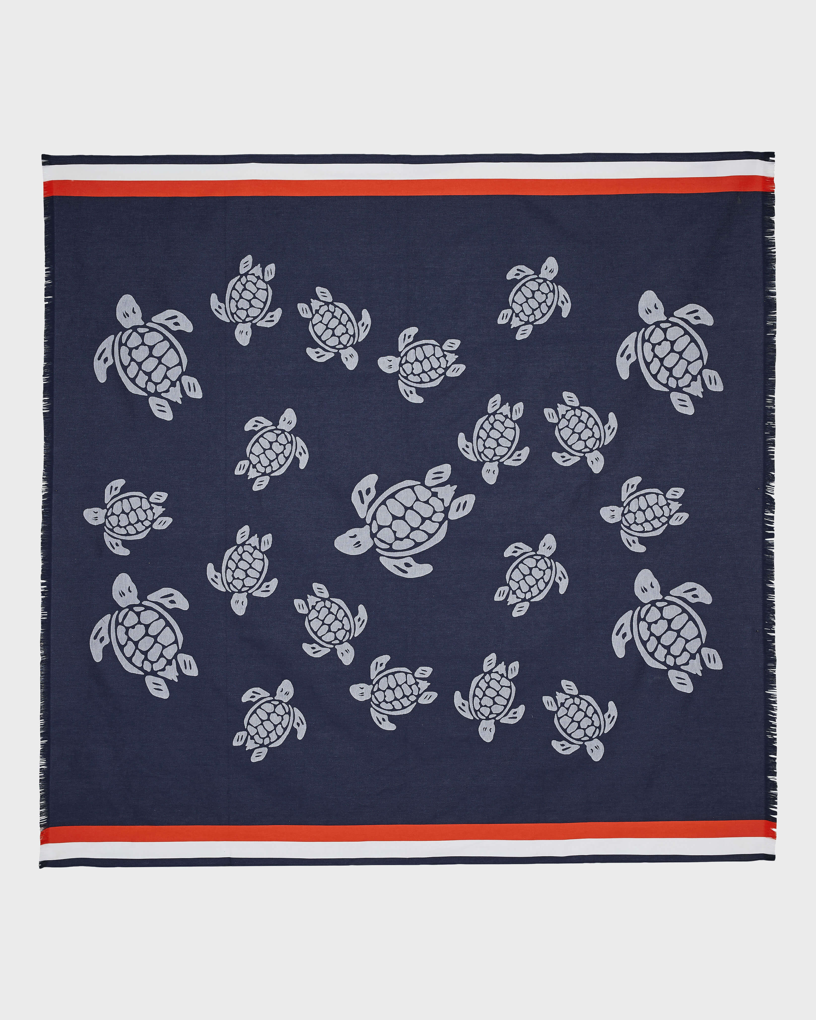 Big Towel Ronde des Tortues NAVY front view
