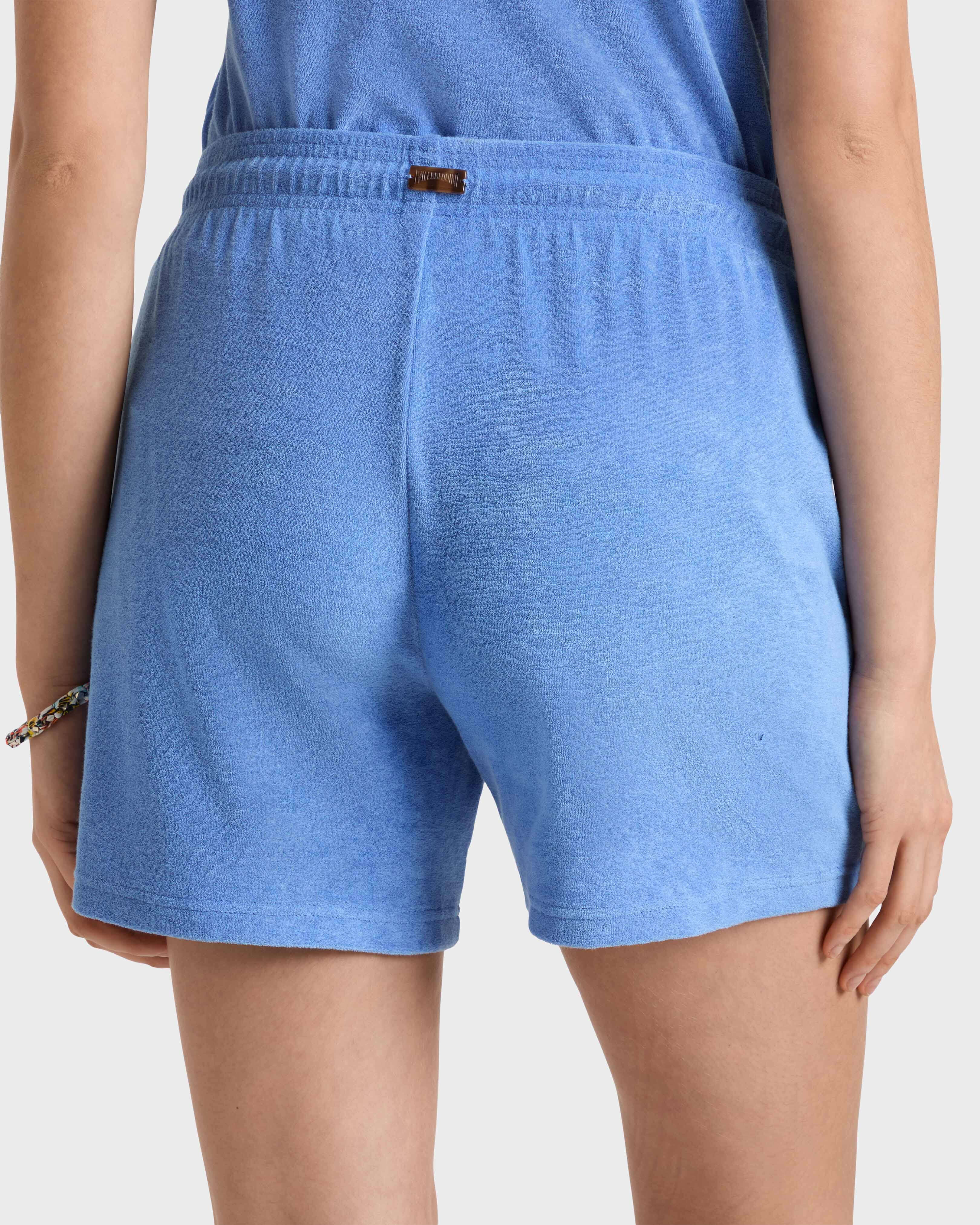 Solid Frottee-Shorts für Damen TRINIDAD backworn view