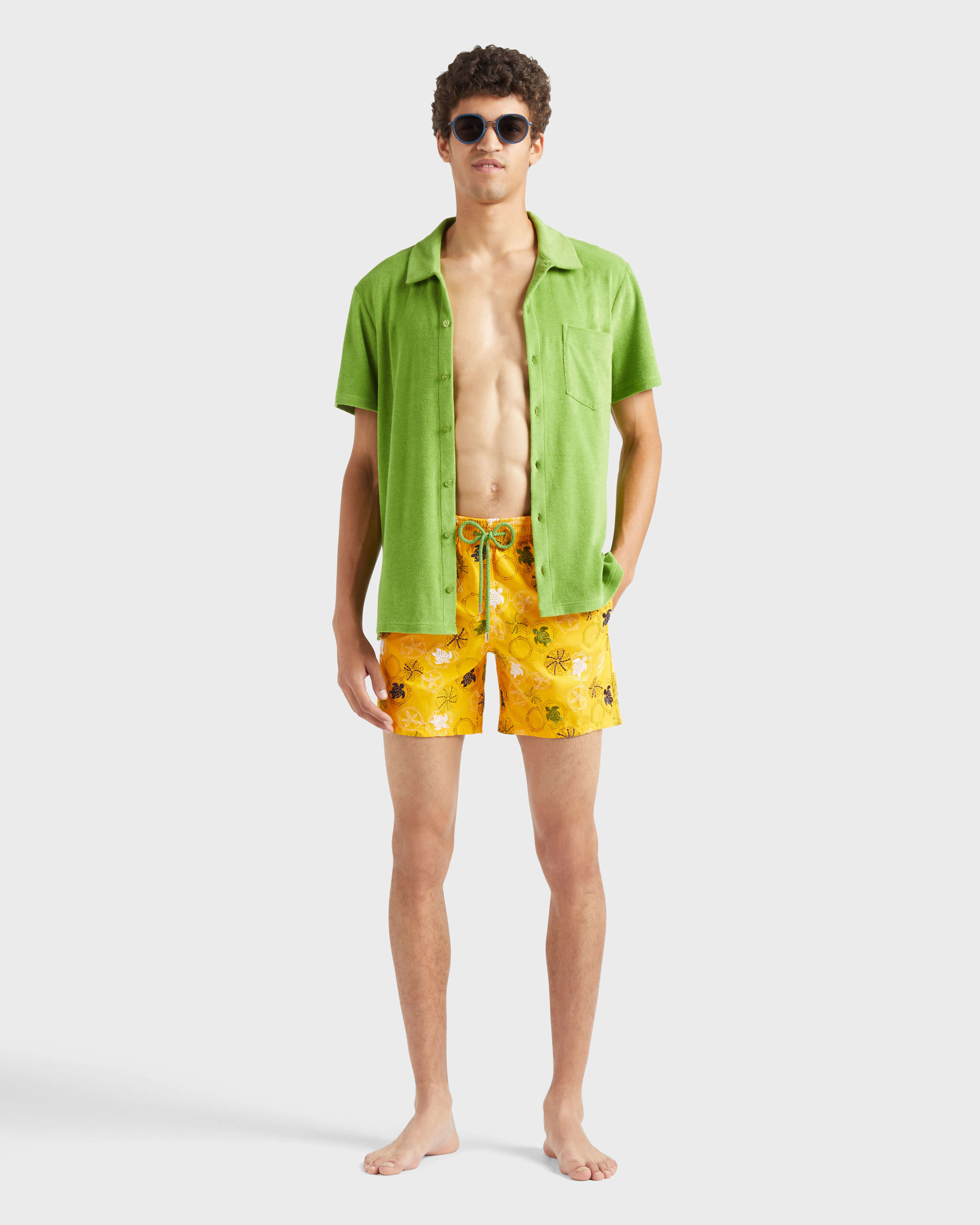 Men Swim Shorts Embroidered Oursins - Limited Edition MANGO supp1 view