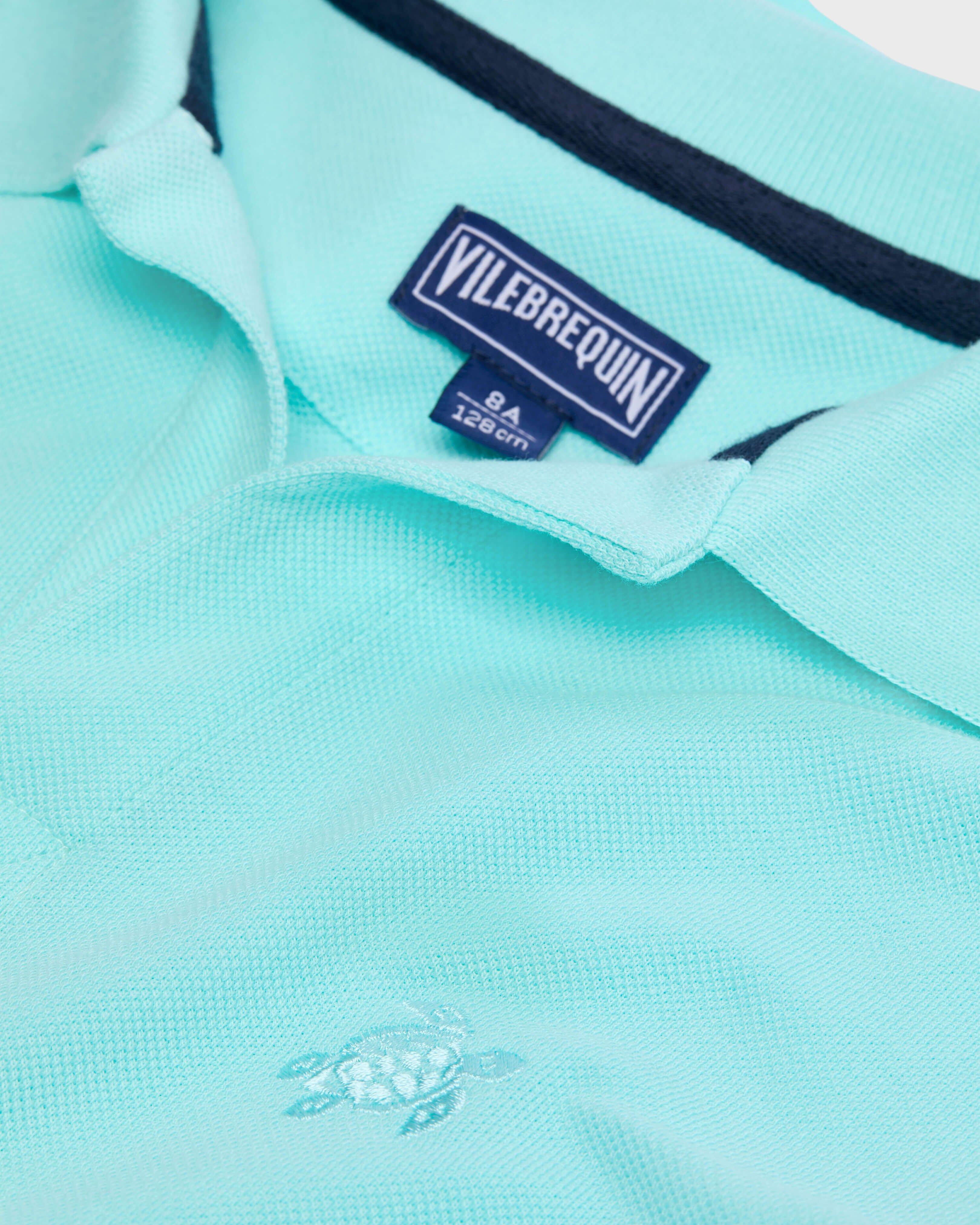 Polo en coton organique garçon uni OXYGENE look1 view