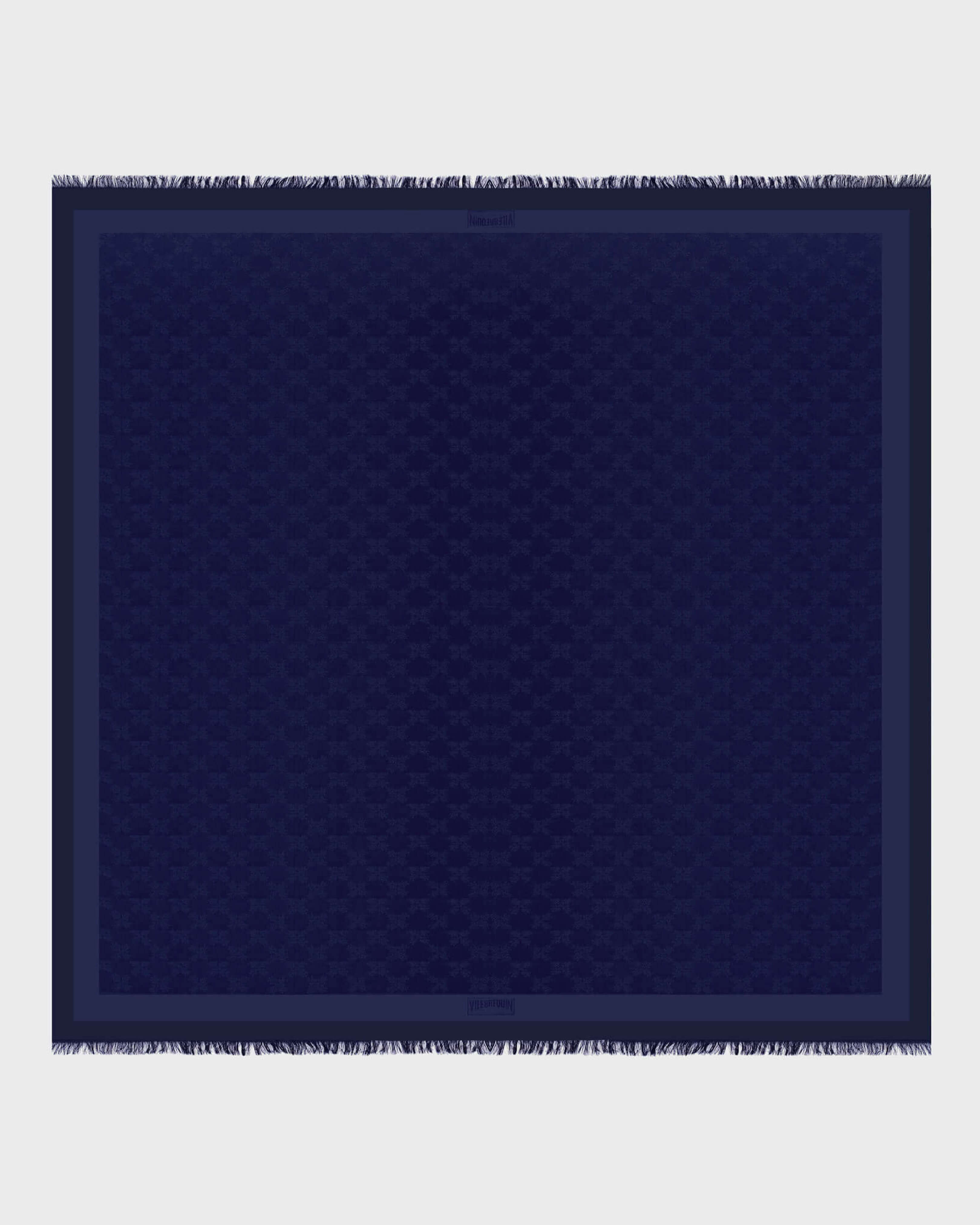 Turtle Monogram Scarf MIDNIGHT front view