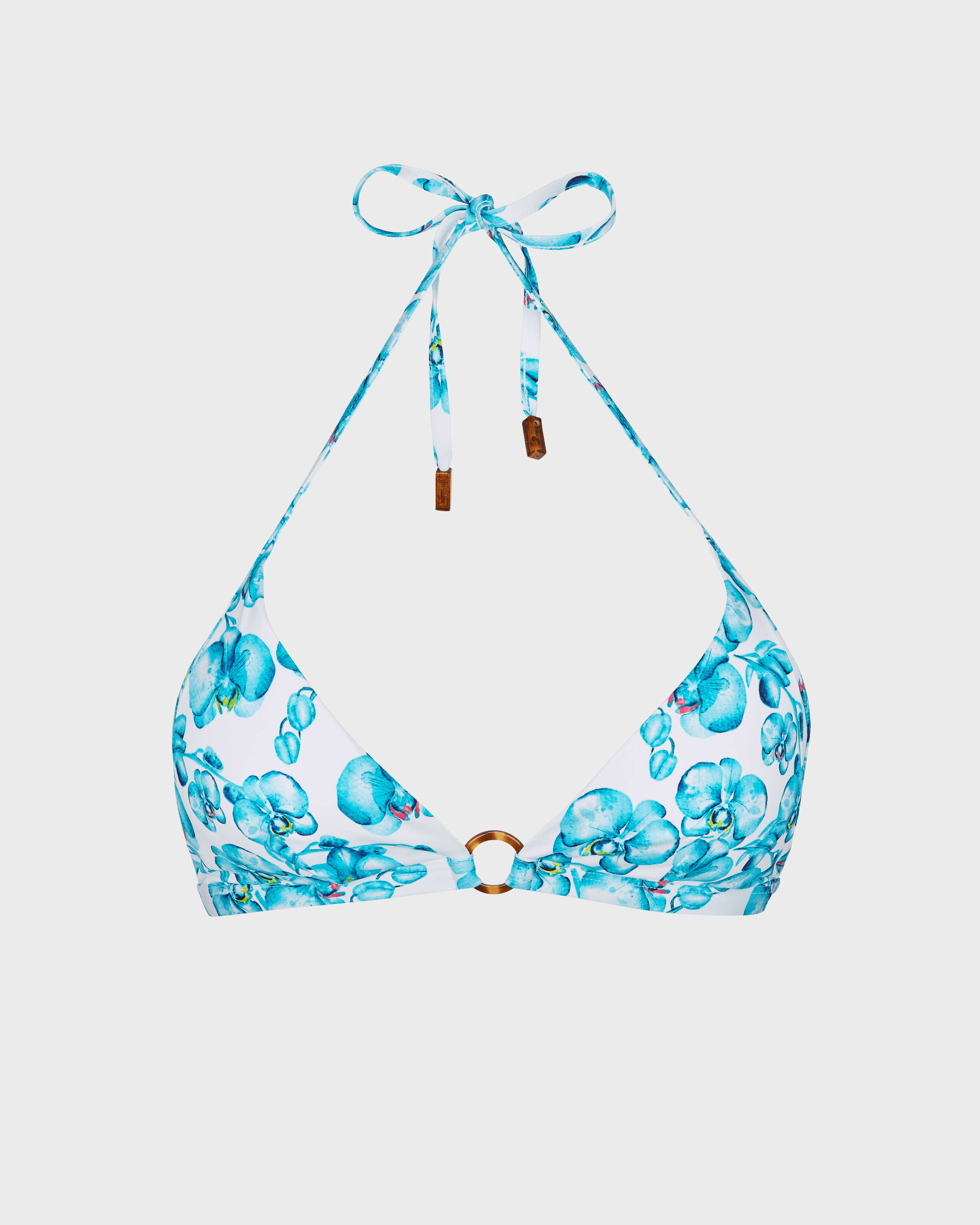 Top bikini donna Orchidees BIANCO front view