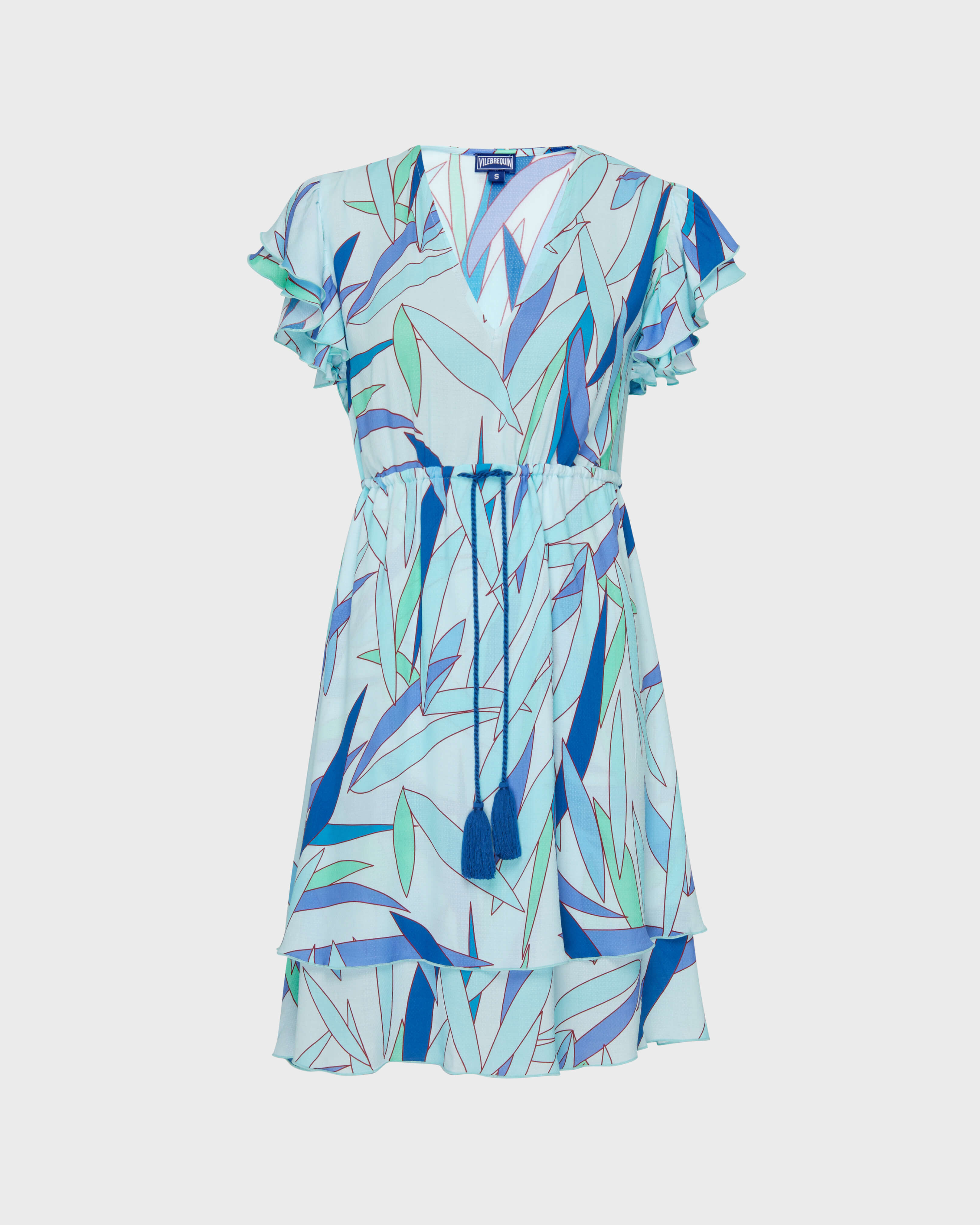 Women Short Viscose Dress Madrague THALASSA front view