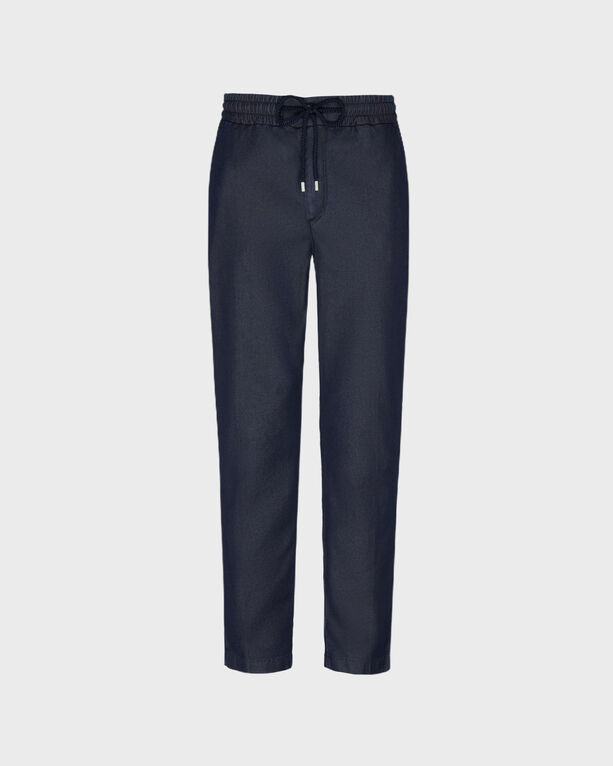 Vilebrequin - Men Cotton Silk Elastic Waist Pants - Jeans - Clemence - Blue - Size 36
