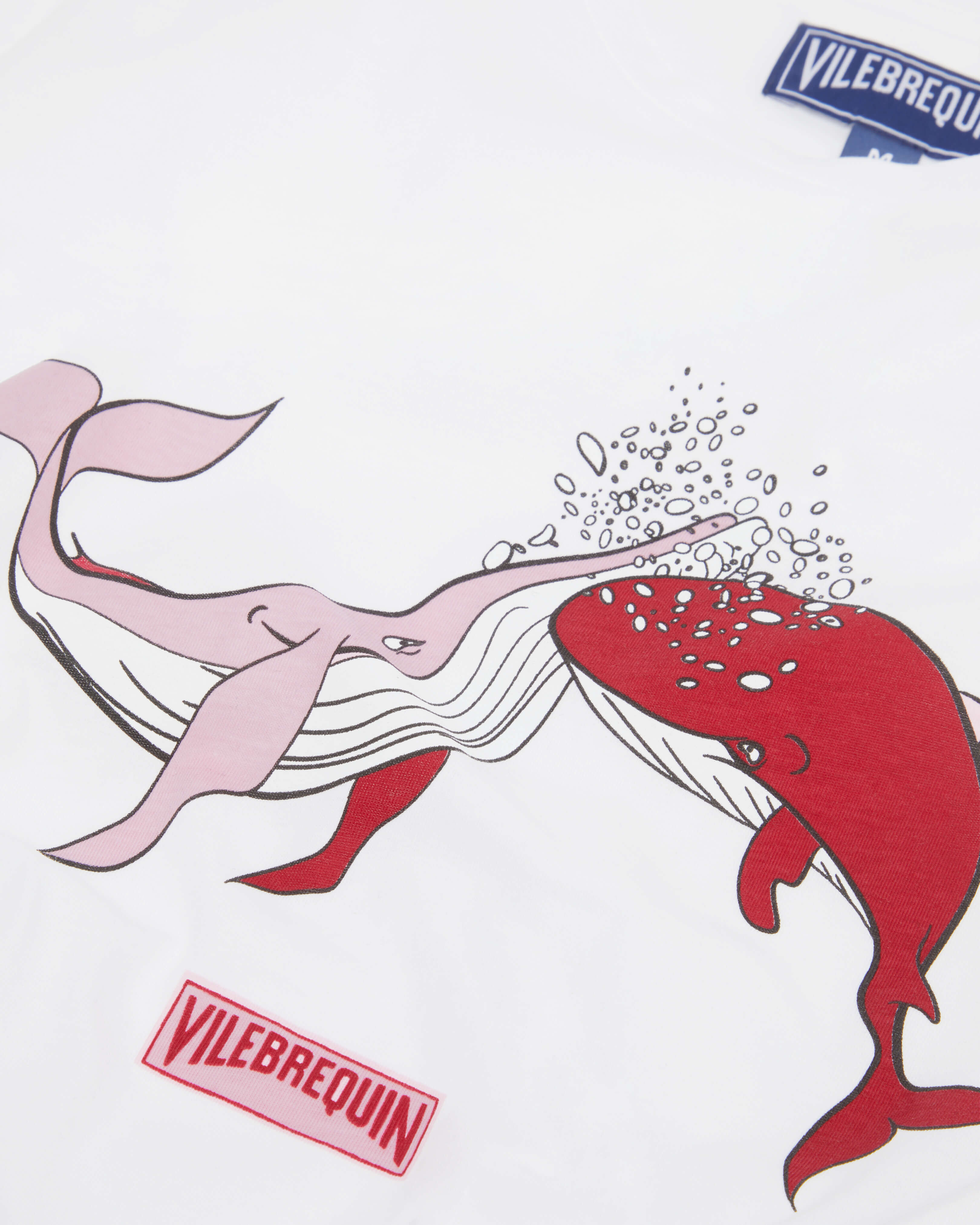 Whales Love T-Shirt aus Bio-Baumwolle für Herren WEISS supp4 view