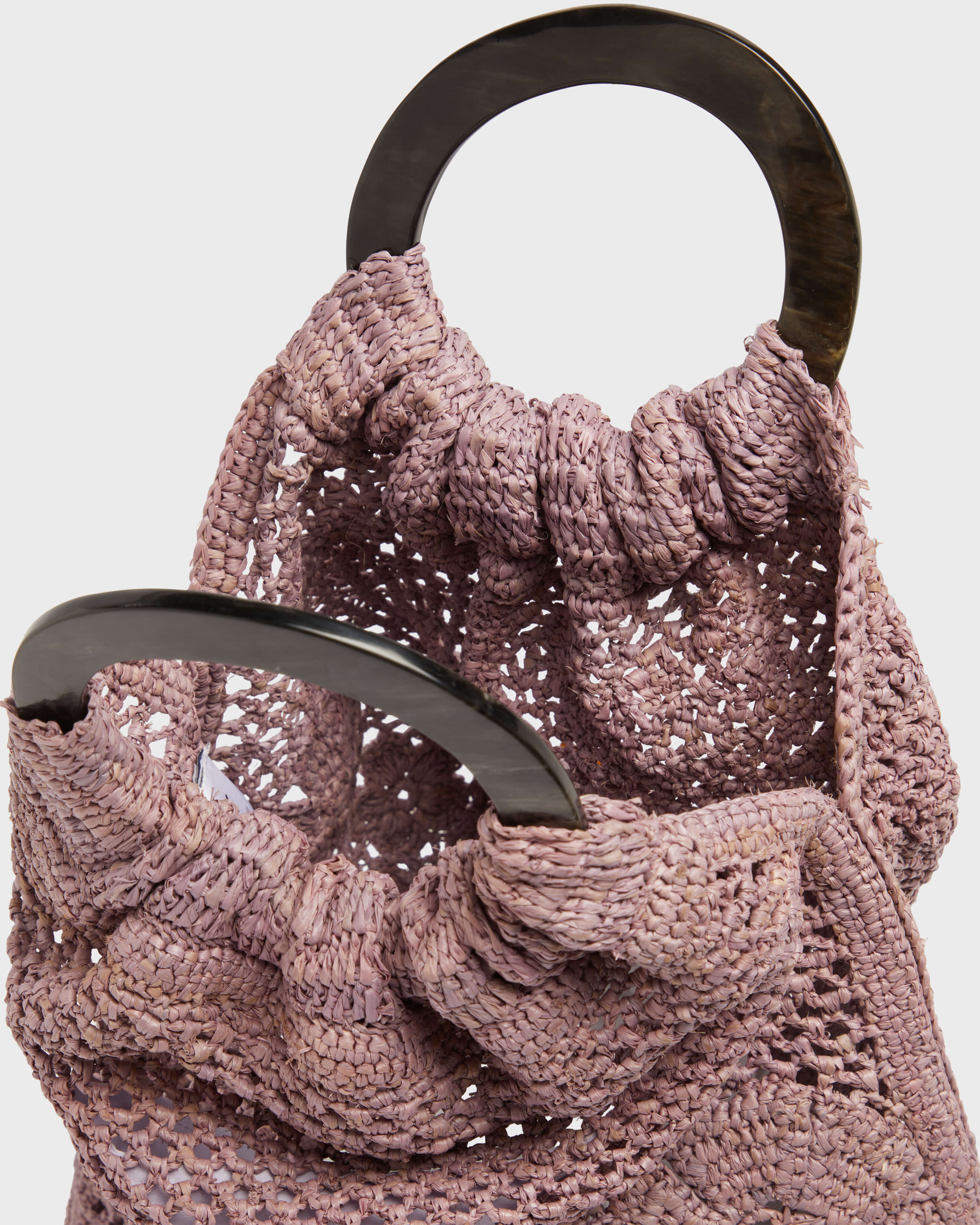 Women Raffia Handbag PETALE / PINK supp4 view