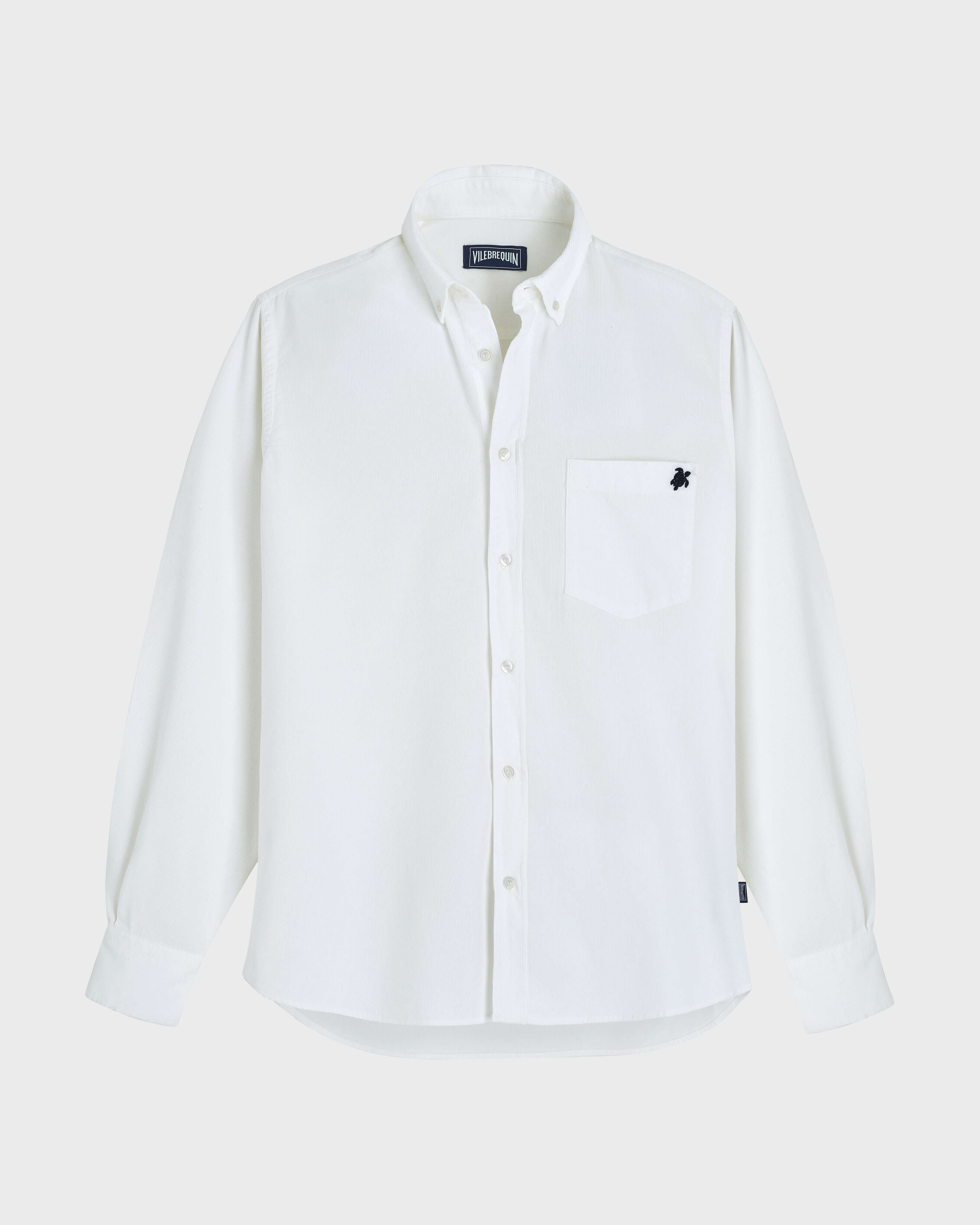 Solid Baumwollhemd für Herren OFF WHITE front view