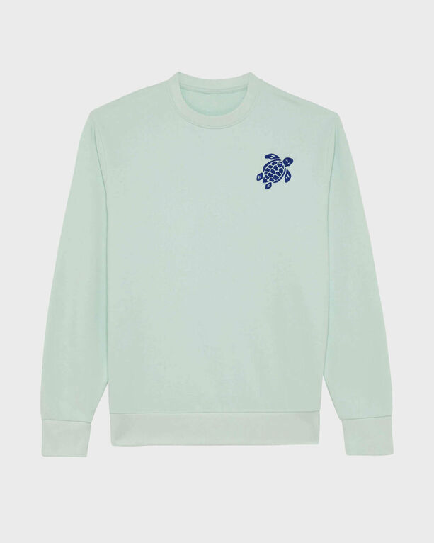 Vilebrequin - Men Crewneck Organic Cotton Sweatshirt Turtle - Sweater - Jorasses - Blue - Size S