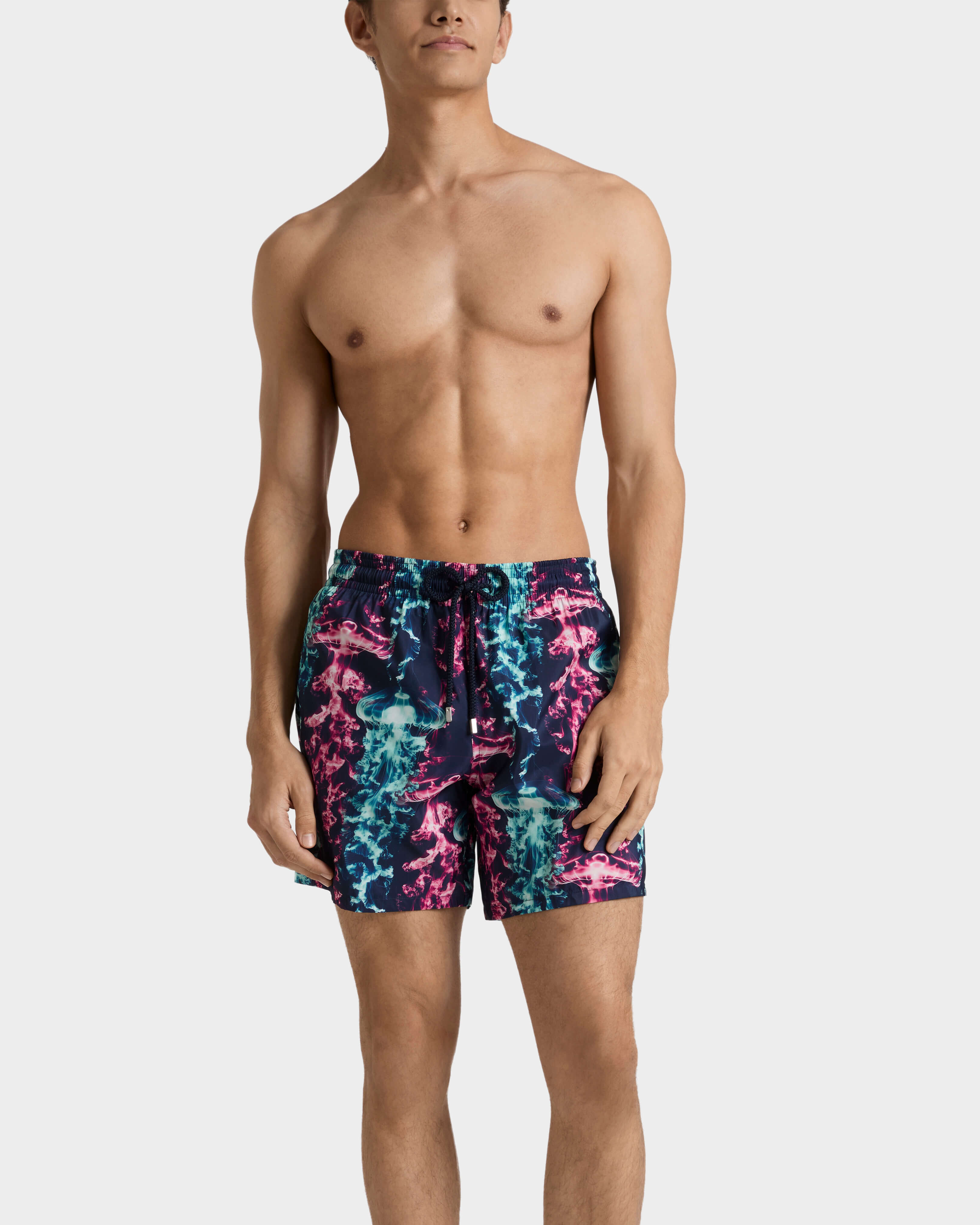 Maillot de bain ultra-léger et pliable homme X-Ray Medusa BLEU MARINE frontworn view