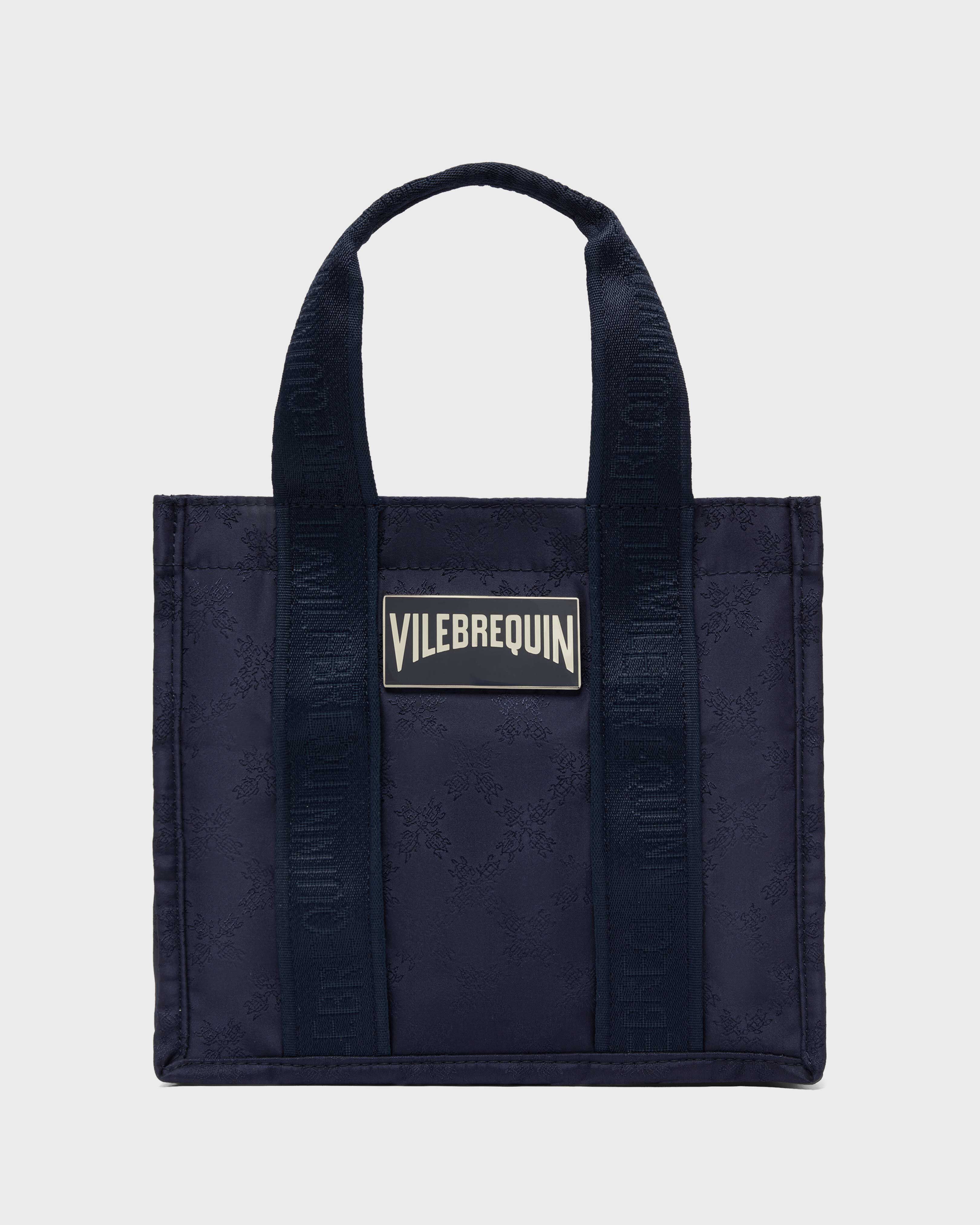 Women Mini Travel Bag Turtle Monogram Bag AZUL MARINO back view