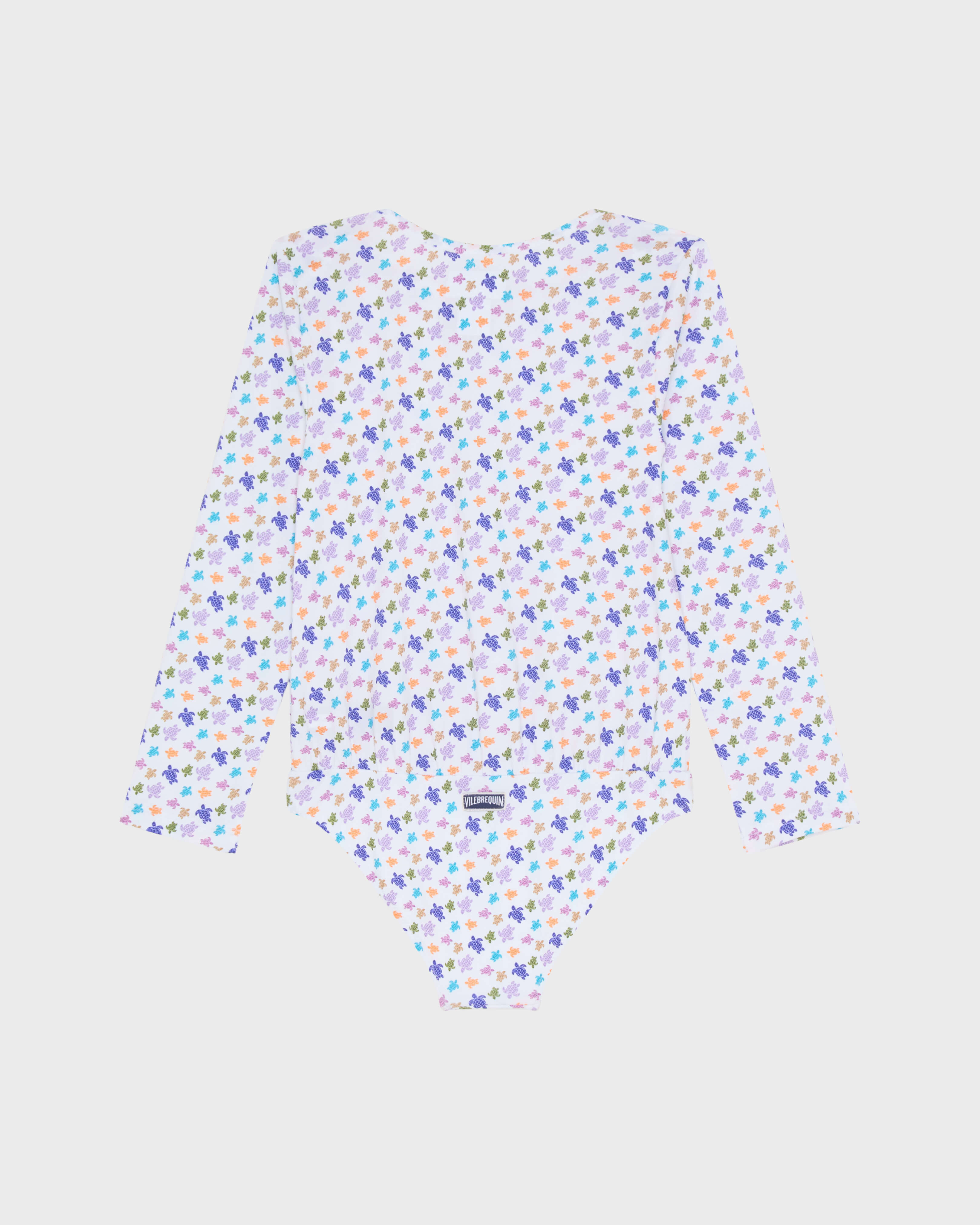 Rash guard intera bambina Micro Ronde des Tortues BIANCO back view