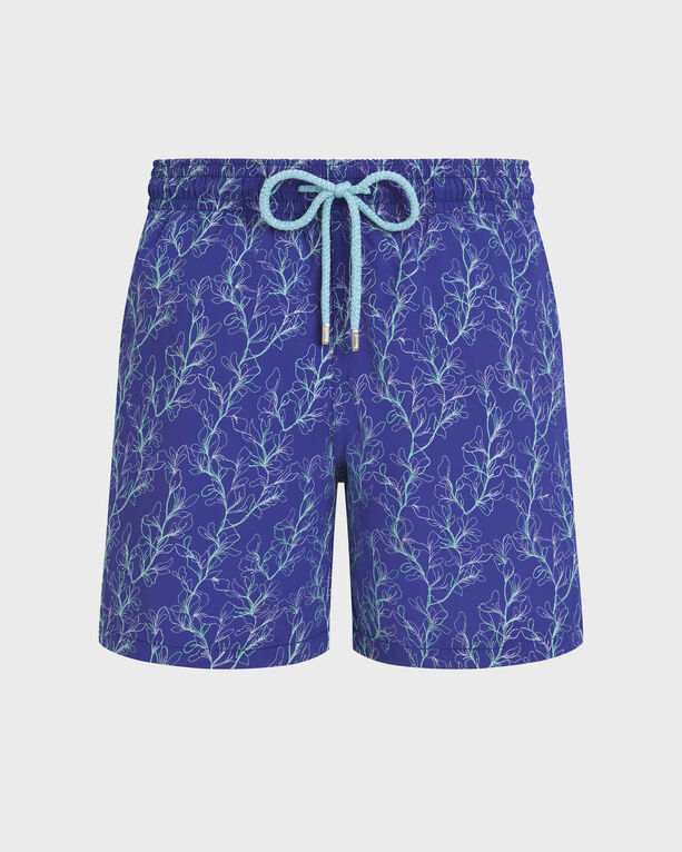 Vilebrequin - Men Embroidered Swim Shorts X-ray Seaweed - Limited Edition - Swimwear - Mistral - Blue - Size XL