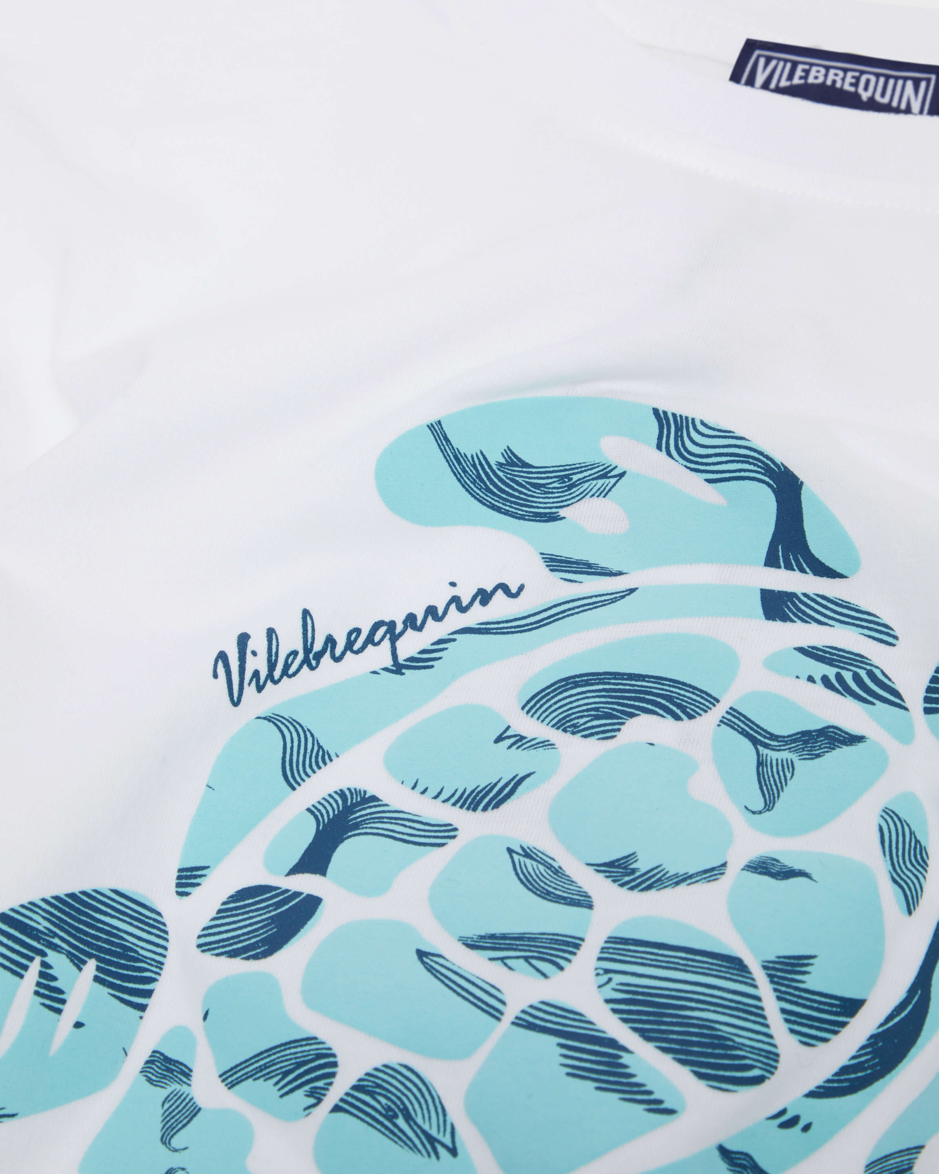 Oversize-T-Shirt mit Schildkröten-Print für Jungen WEISS look1 view