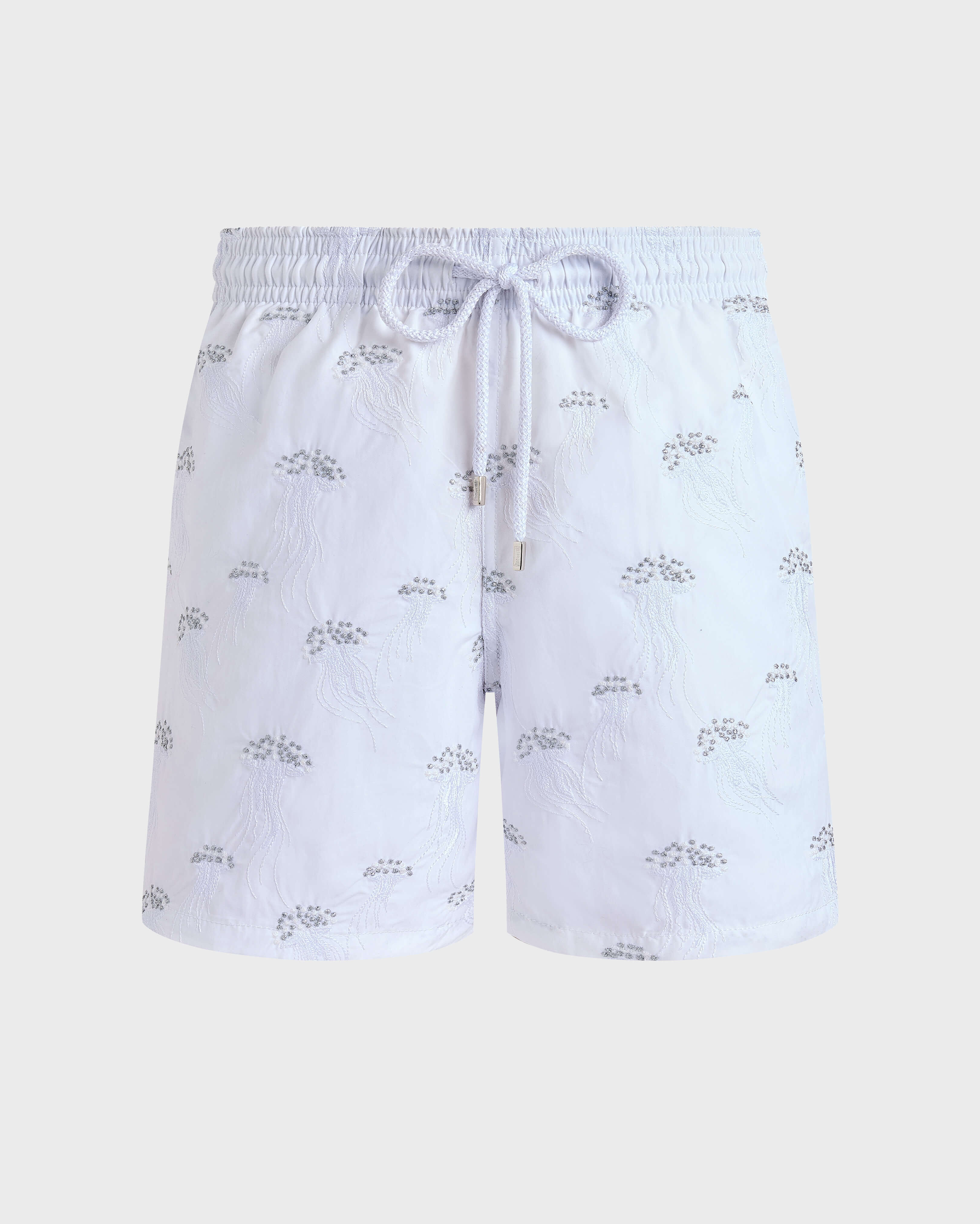 Bestickte Herren-Badehose Quallen - Collection Limited WEISS front view