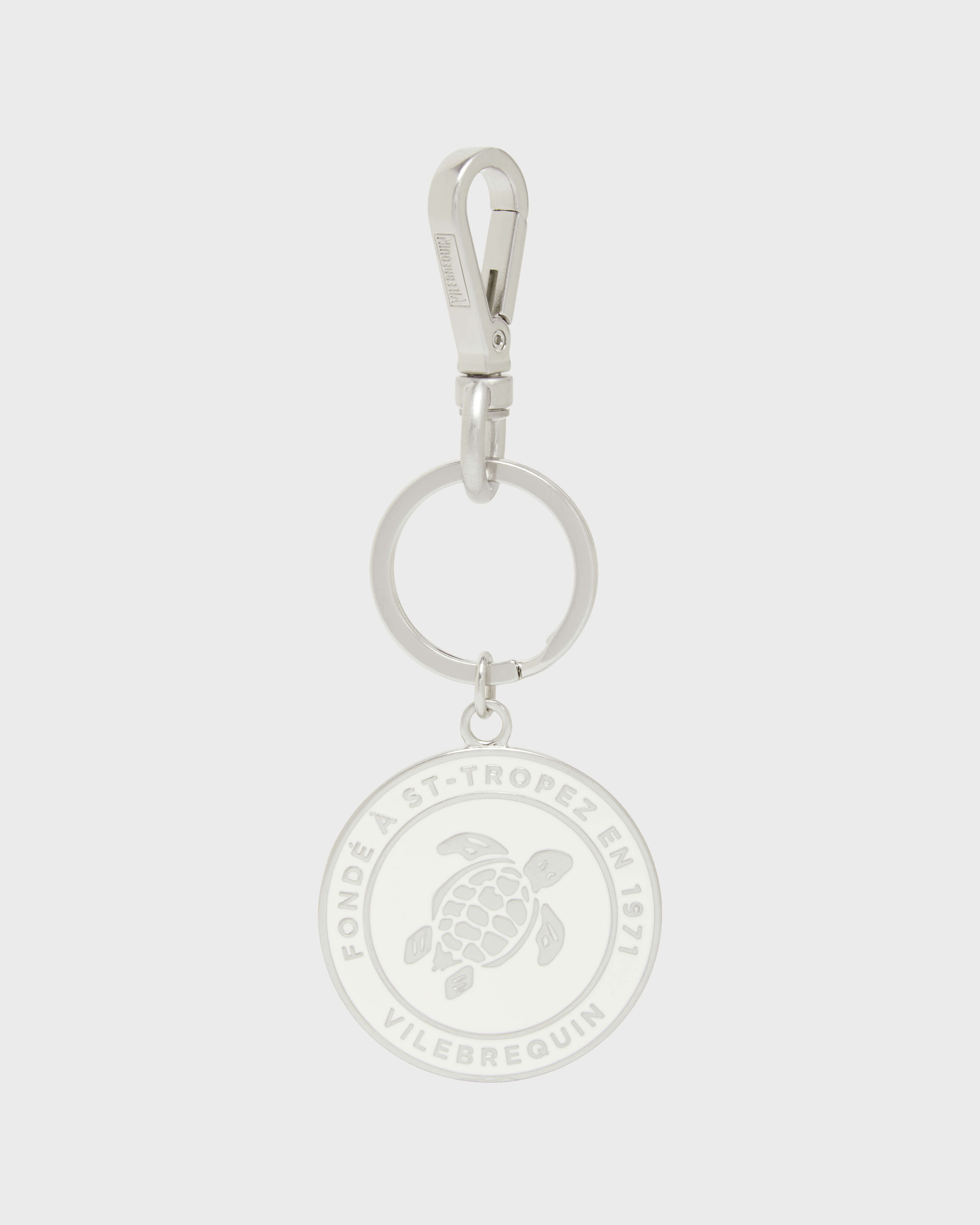 Unisex Zamak Keyring Sceau Vilebrequin NAVY front view