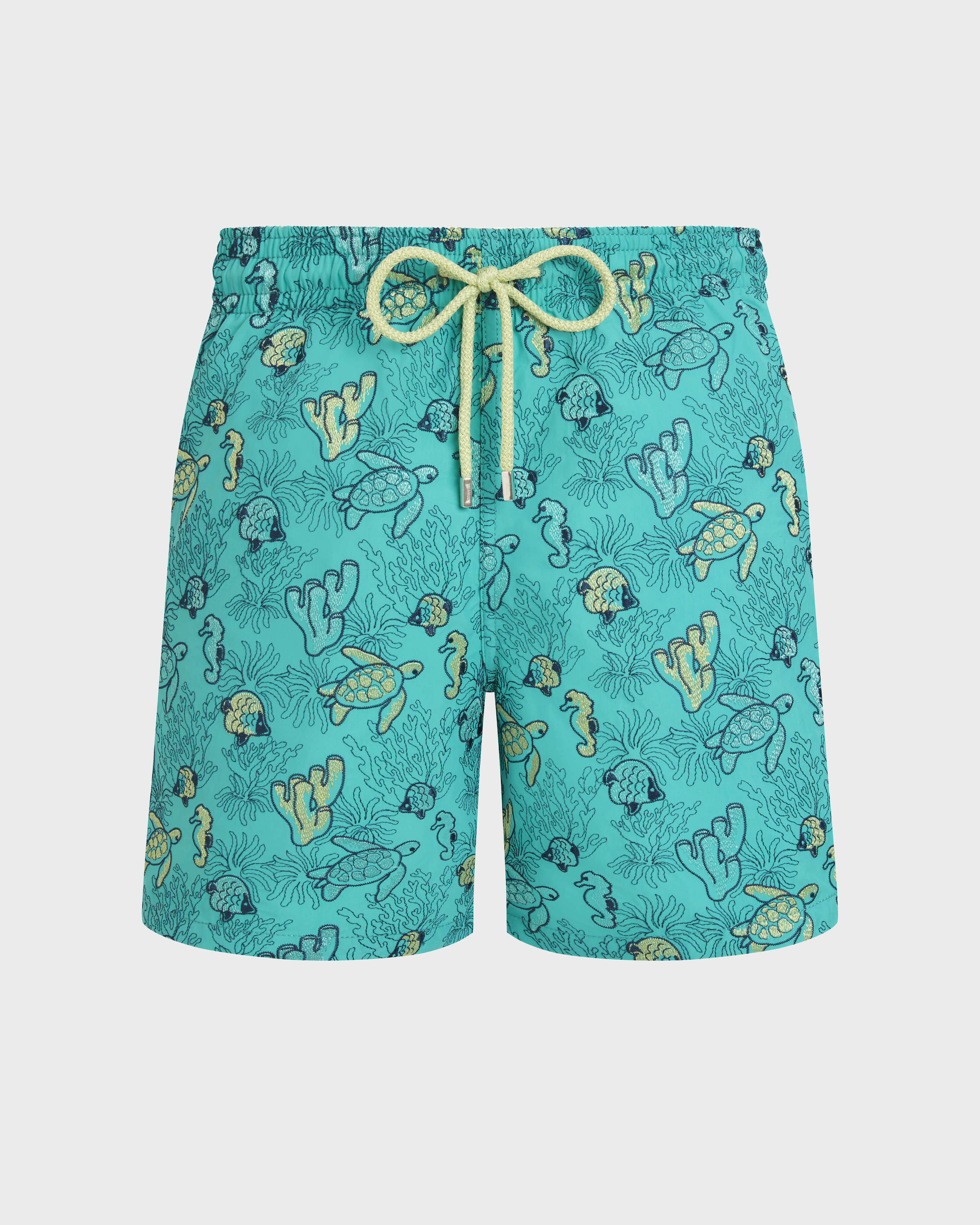 Bañador con bordado Aquatic Life para hombre - Edición limitada VERONESE GREEN front view