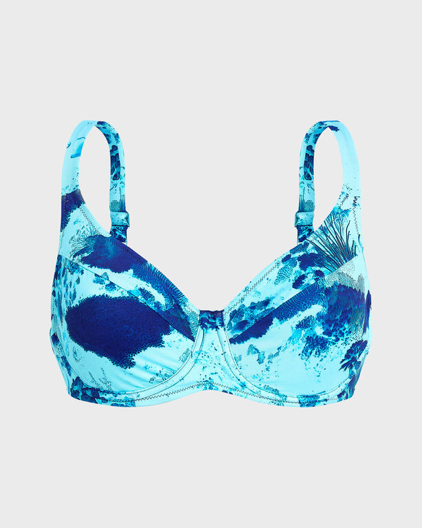 Vilebrequin - Women Underwire Bikini Top Coral Reef - Swimwear - Leona - Blue - Size XS