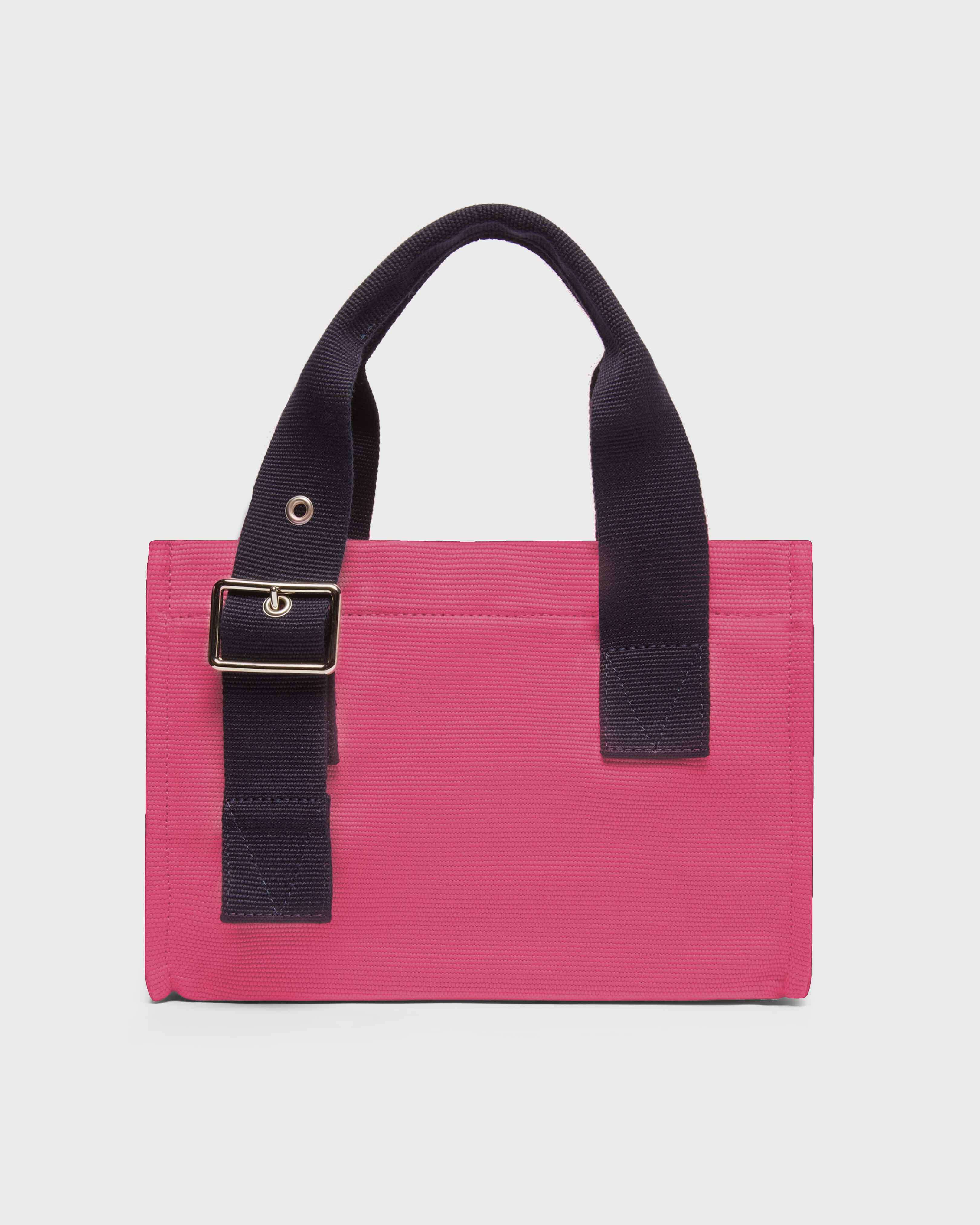 Mini borsa da spiaggia tinta unita PORPORA back view