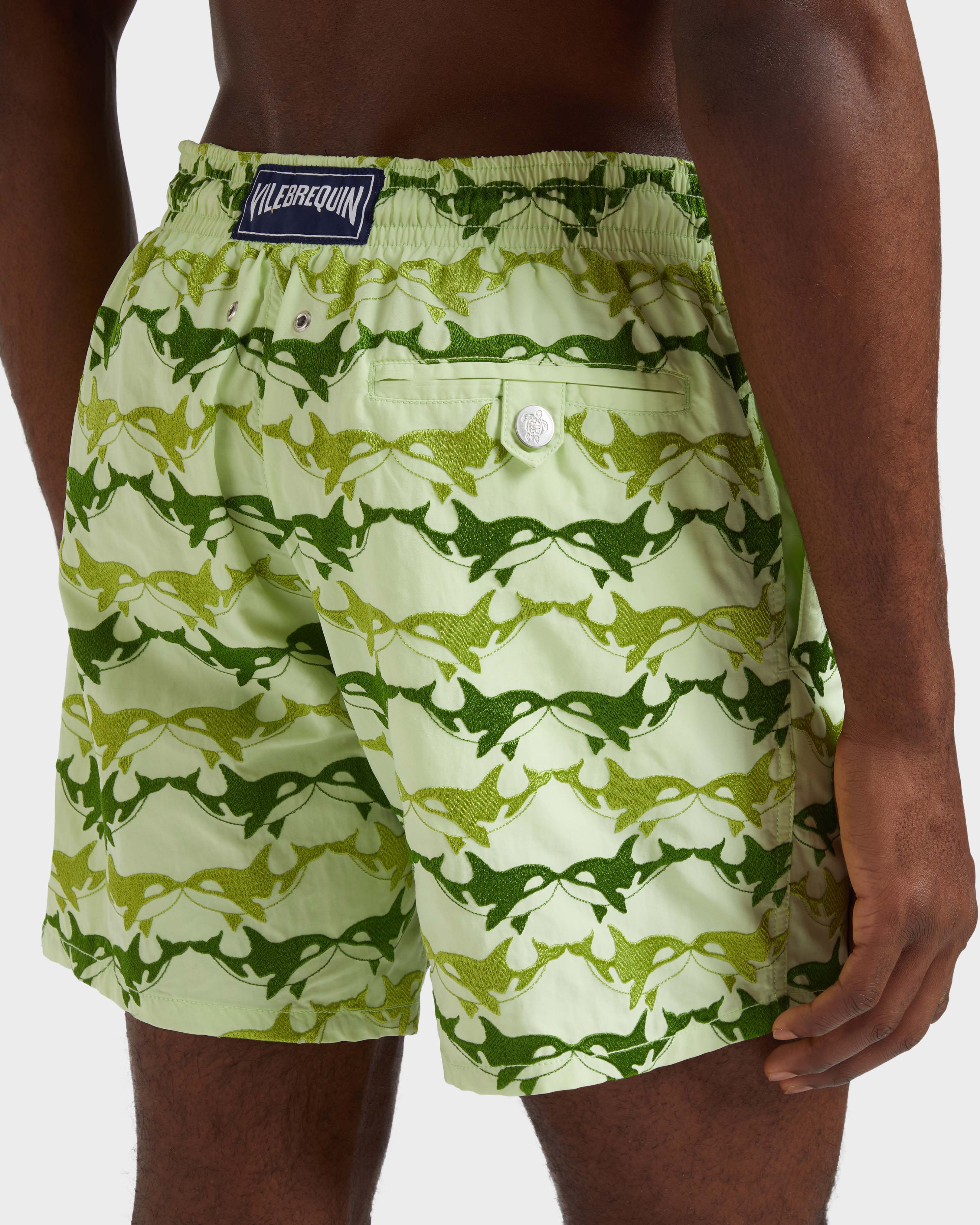 Men Swim Shorts Embroidered Orcas - Limited Edition MACAROON supp2 view