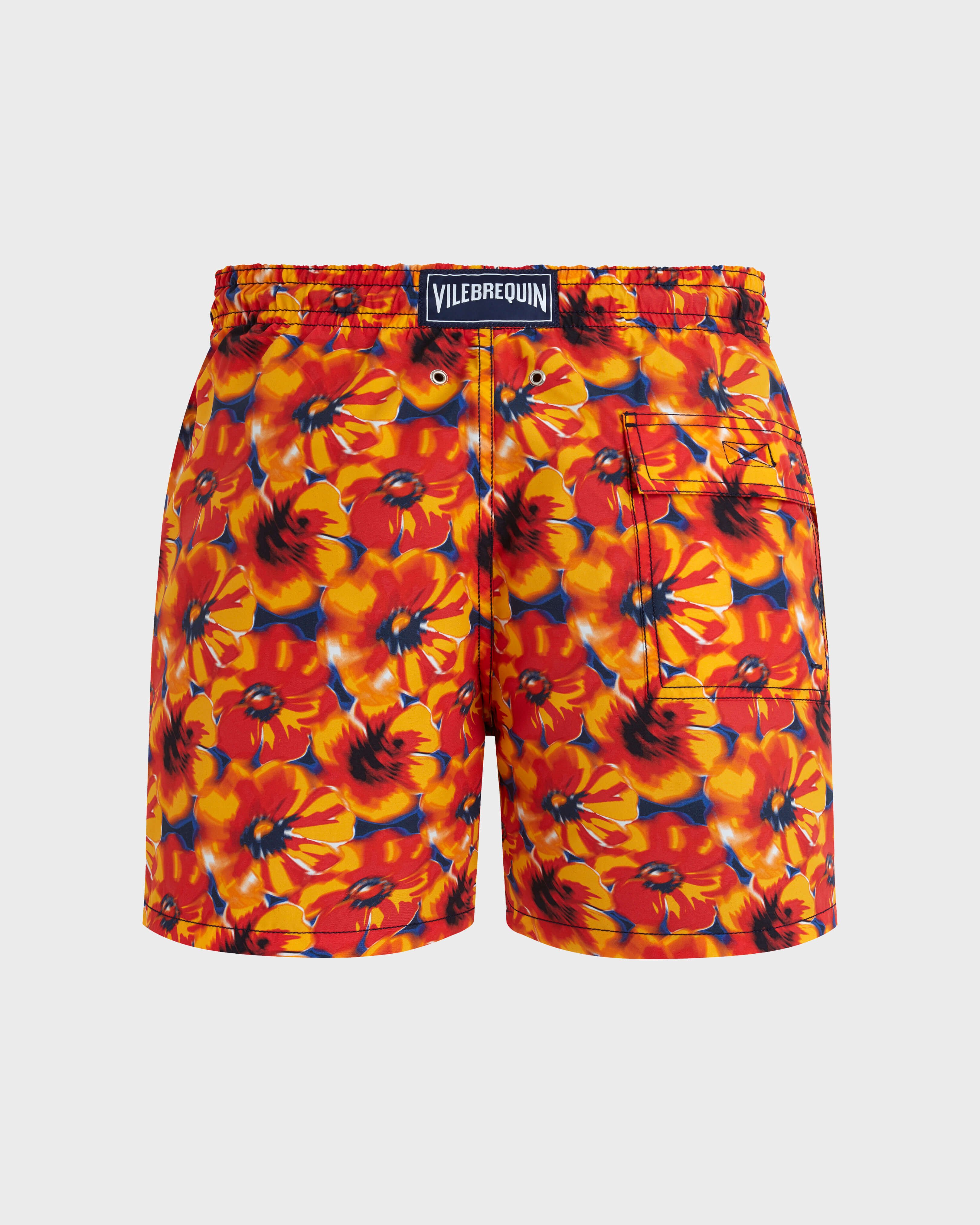 Men Swim Shorts Poopies NAVY back view