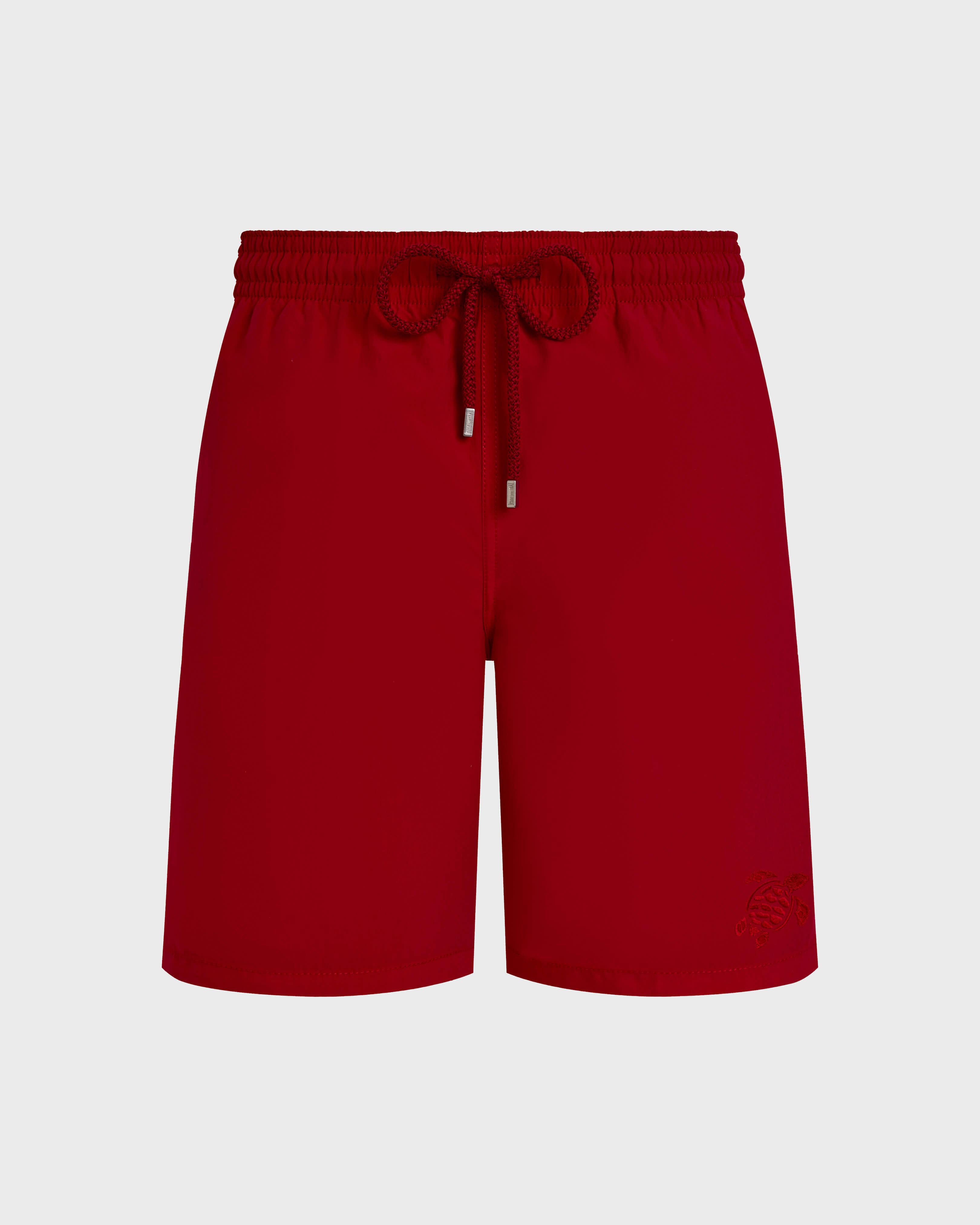 Men Long Swim Shorts Water-reactive Ronde des Tortues LIPSTICK front view