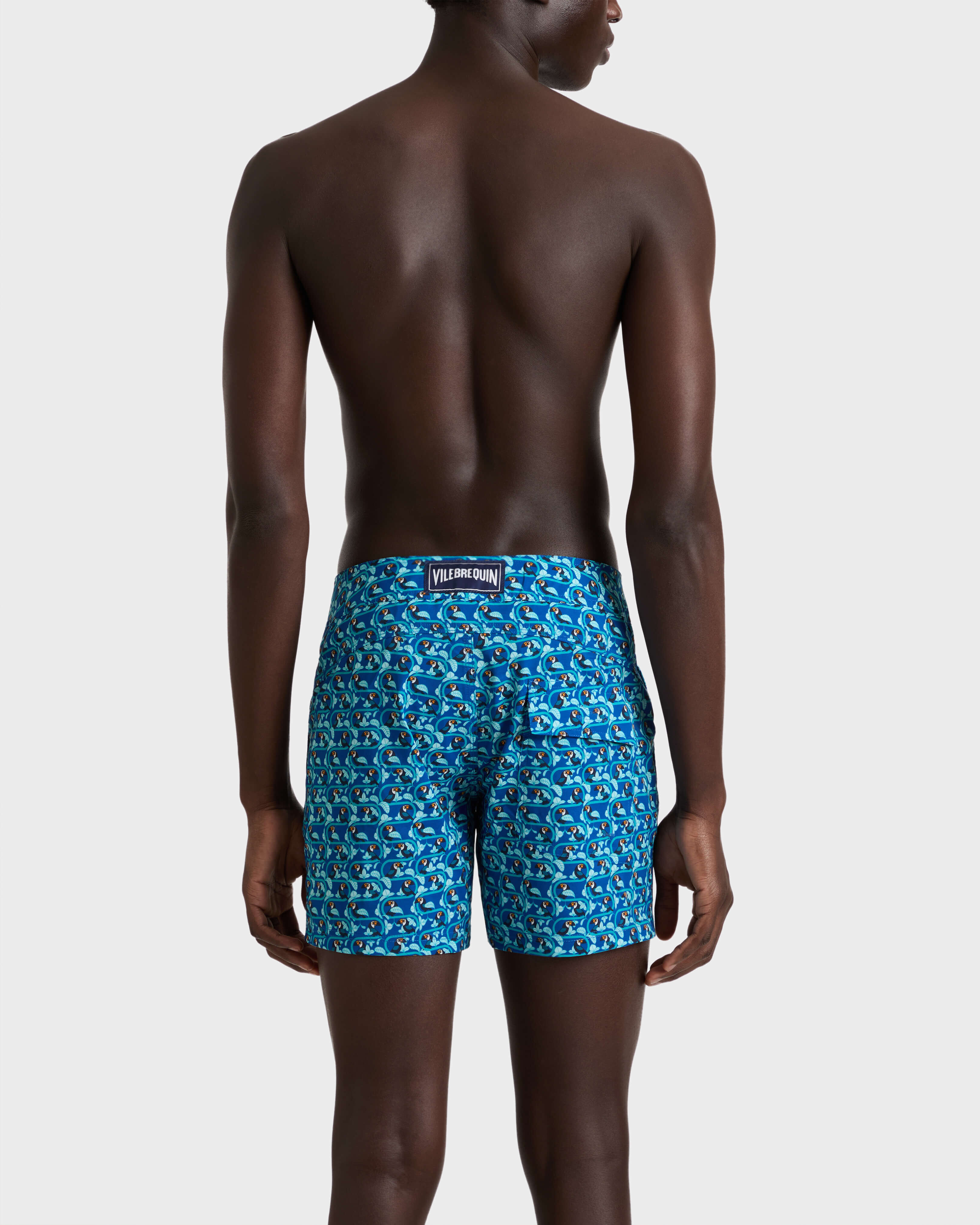 Maillot de bain court stretch ceinture plate homme Toucana PALACE backworn view