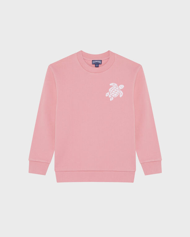 Vilebrequin – Sweatshirt Mit Rundhalsausschnitt Und Aufgestickter Schildkröte Für Kinder – Sweatshirt – Garibou – Rosa – Größe 14