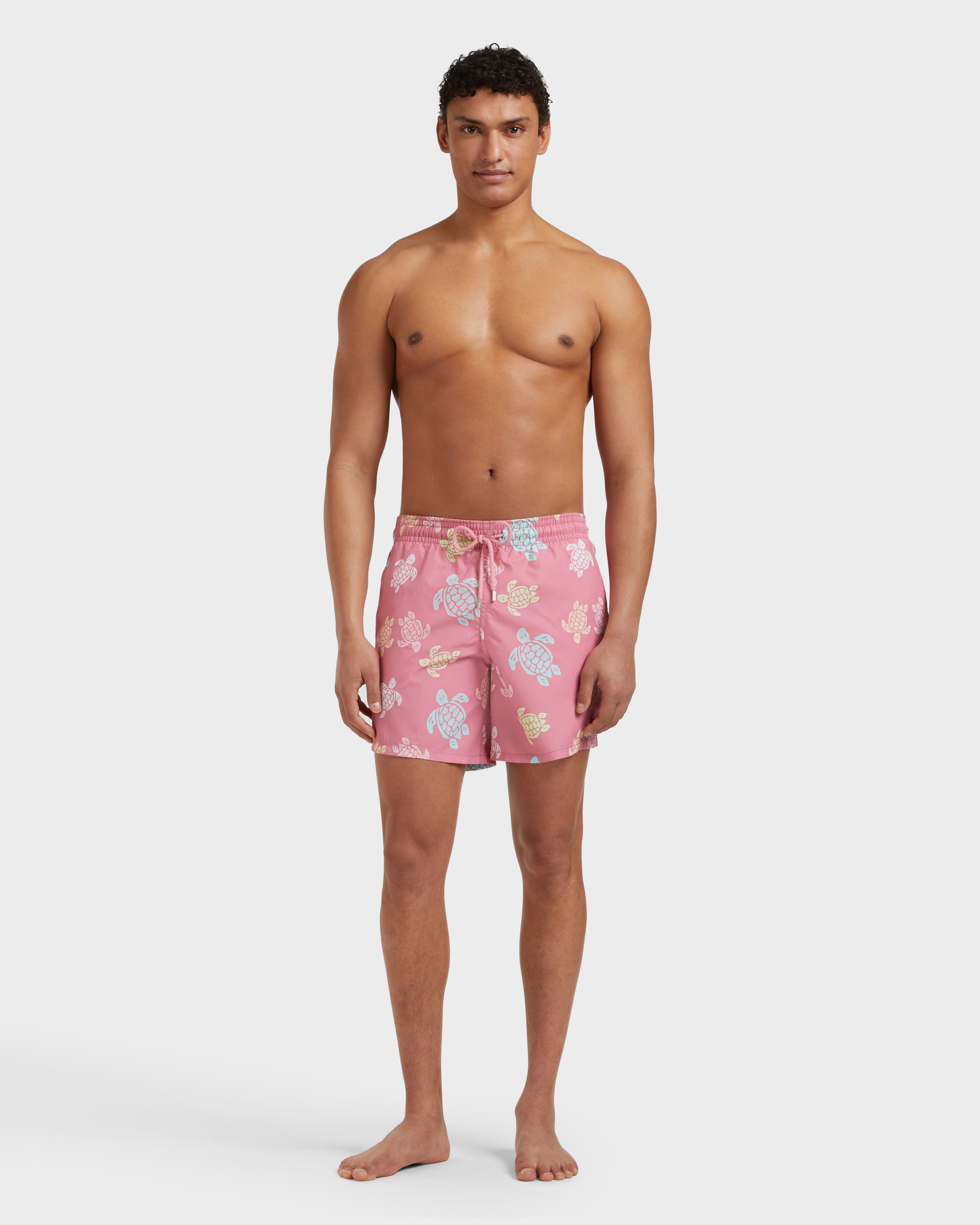 Men Swim Shorts Tortues Multicolores BOUDOIR frontworn view