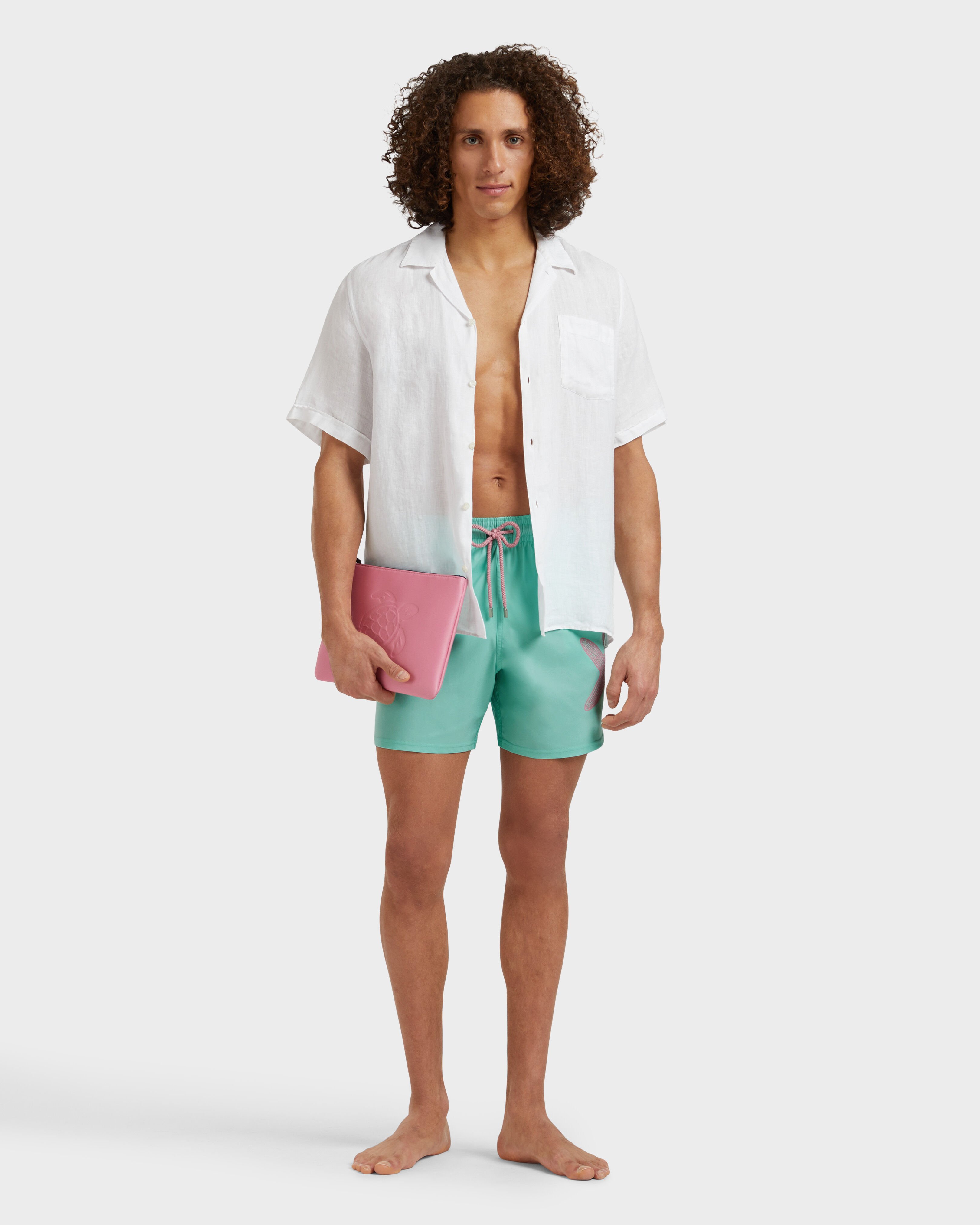 Men Stretch Short Swim Shorts Placed Starlette CARIBBEAN supp1 view
