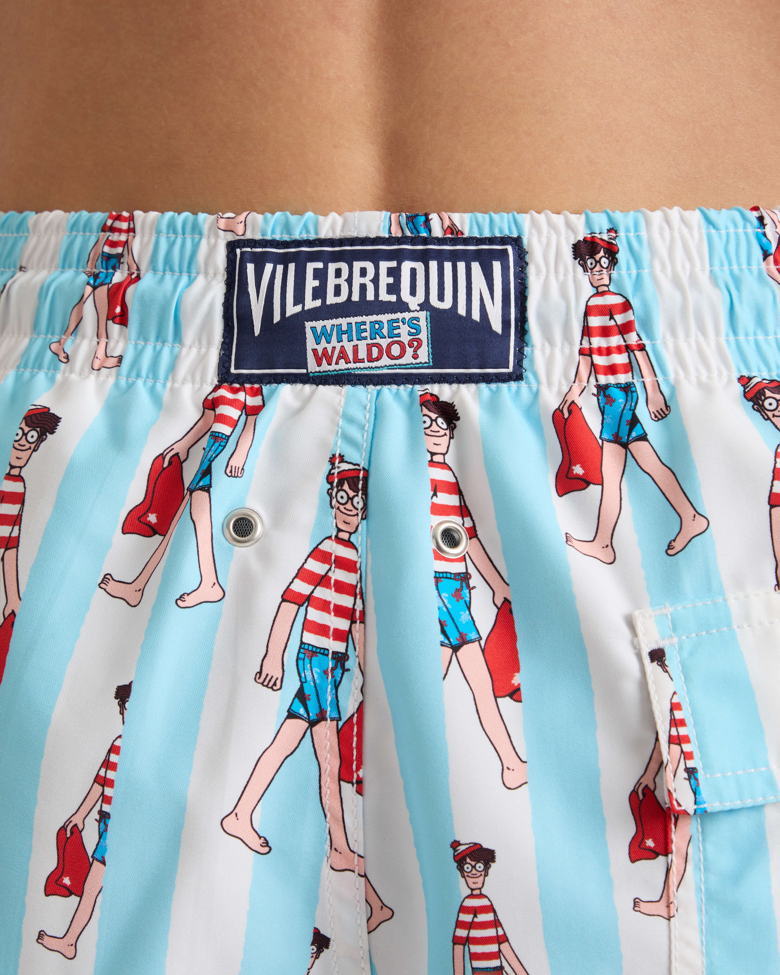 Stripes Wo ist Walter? Badeshorts für Herren – Vilebrequin x Wo ist Walter? WEISS supp2 view