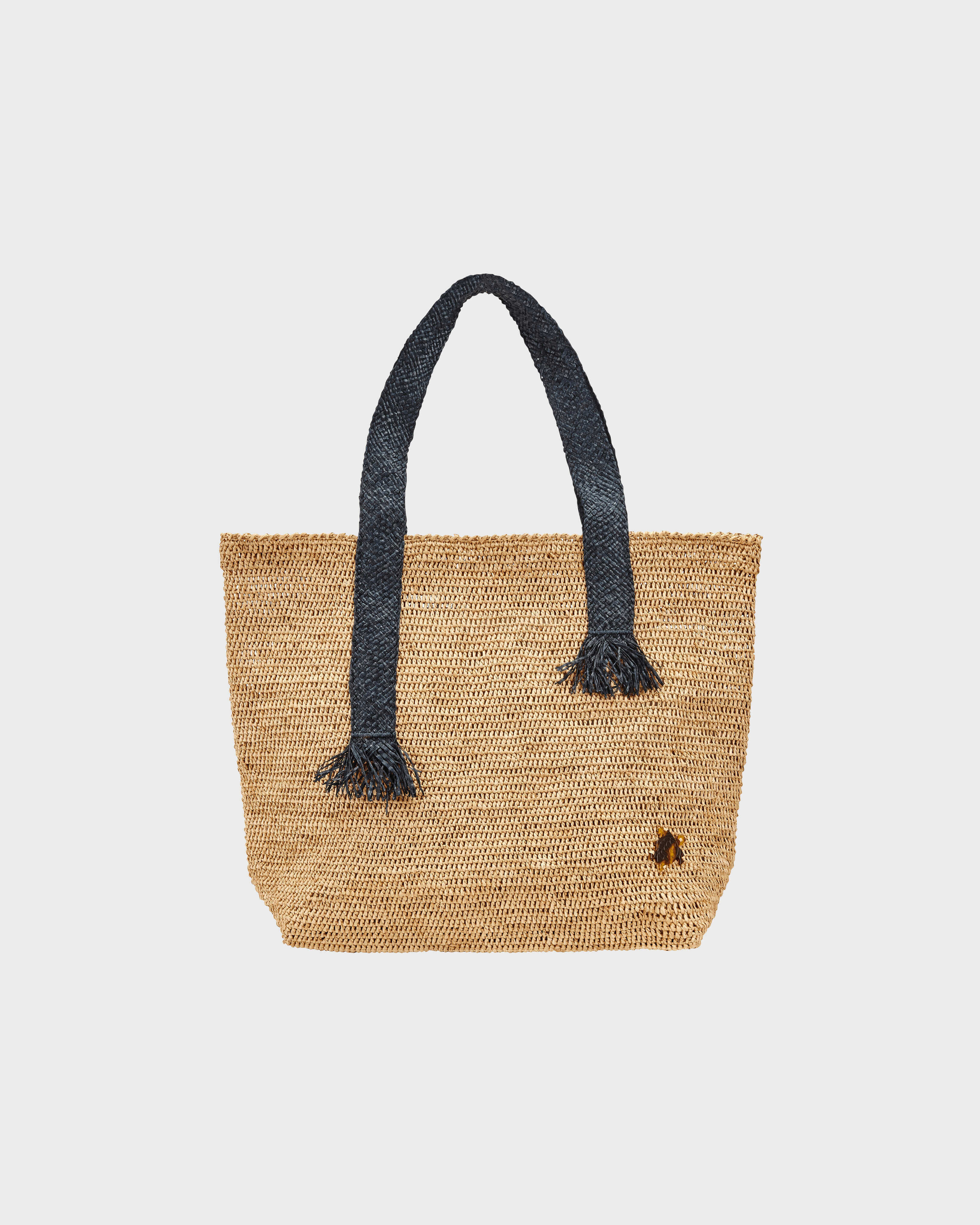 Bolsa de playa de rafia HEMP front view