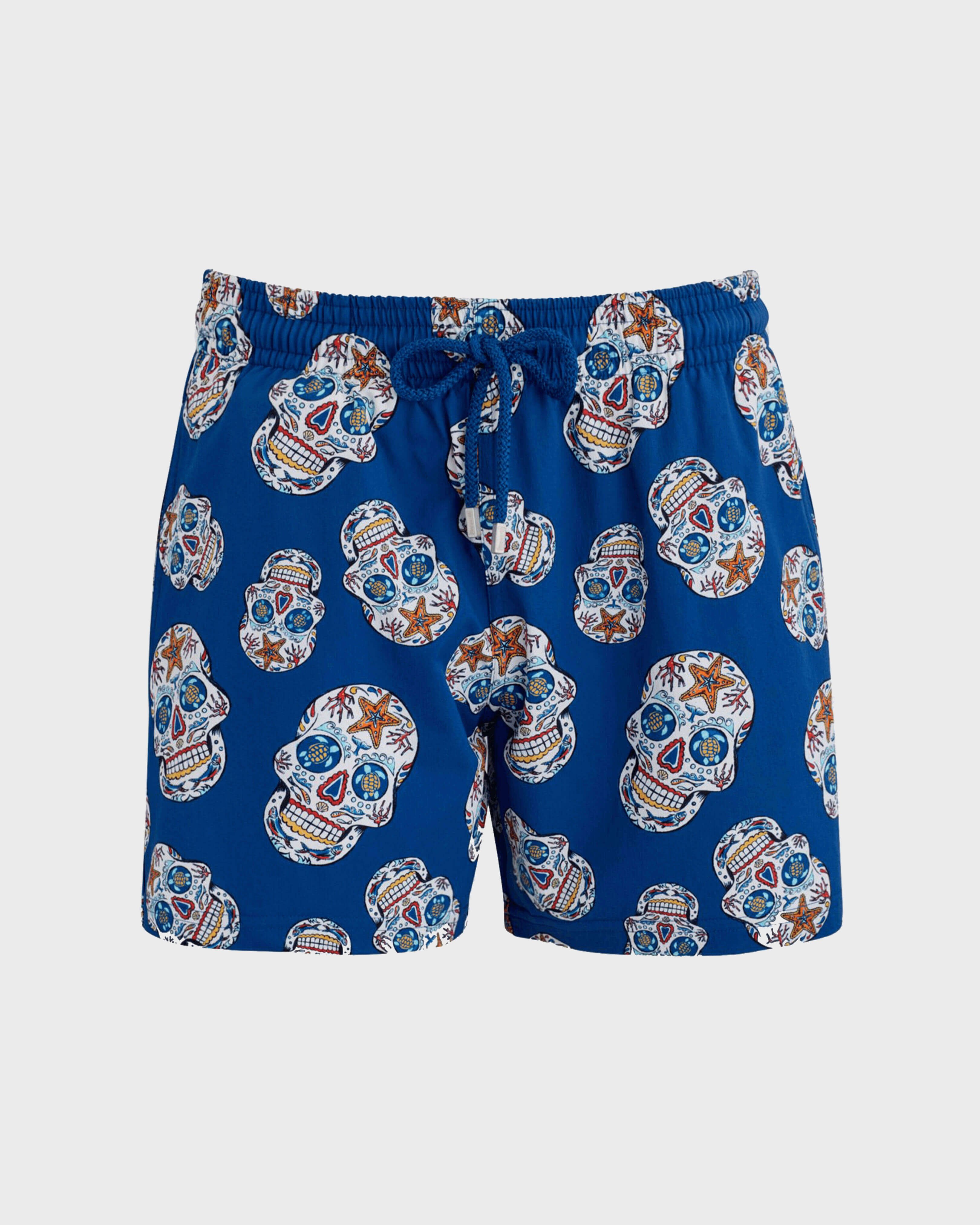Men Stretch Swim Trunks Día de Muertos PALACE front view