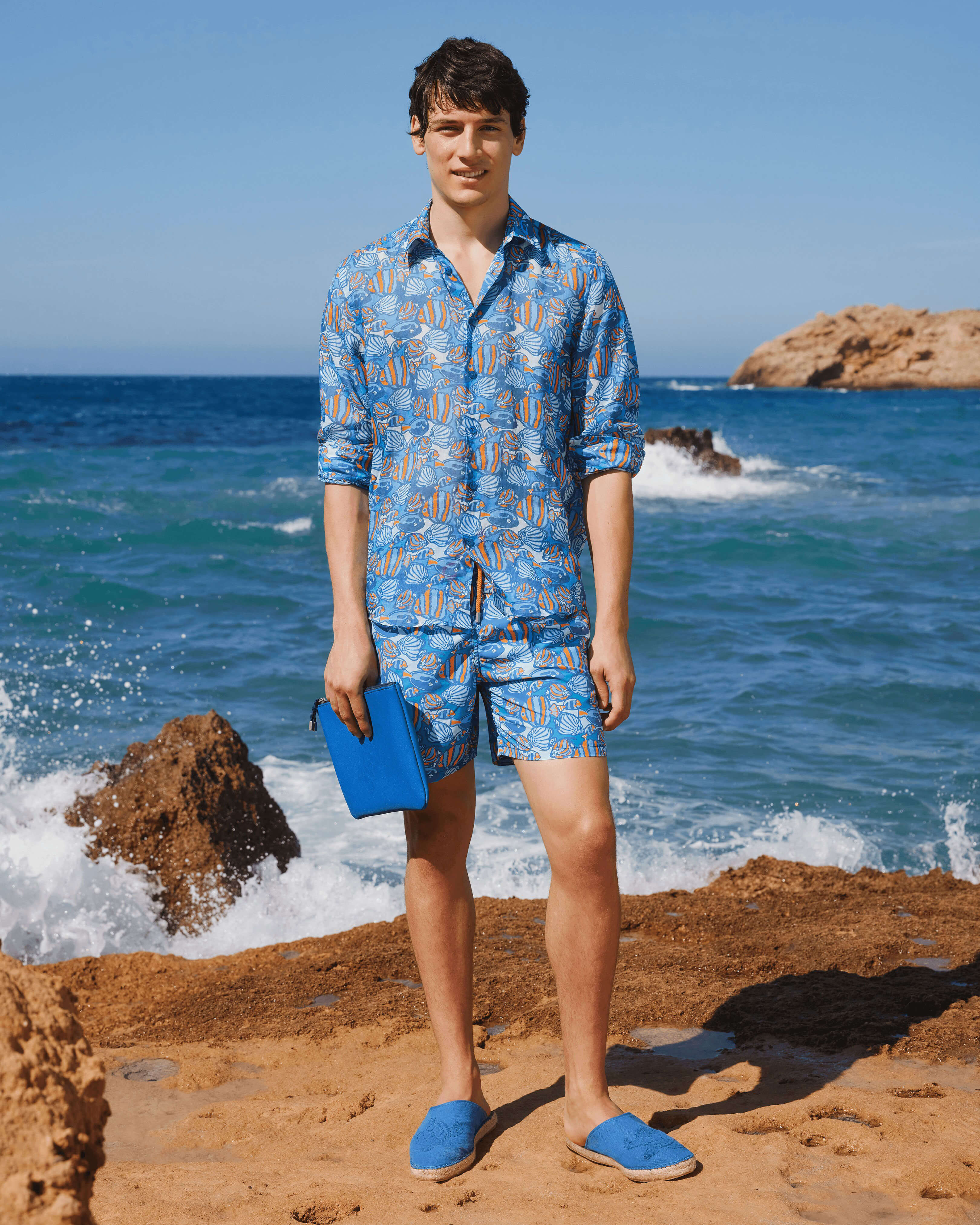 Men Swim Shorts Fishy vibes MARRAKECH look2 view