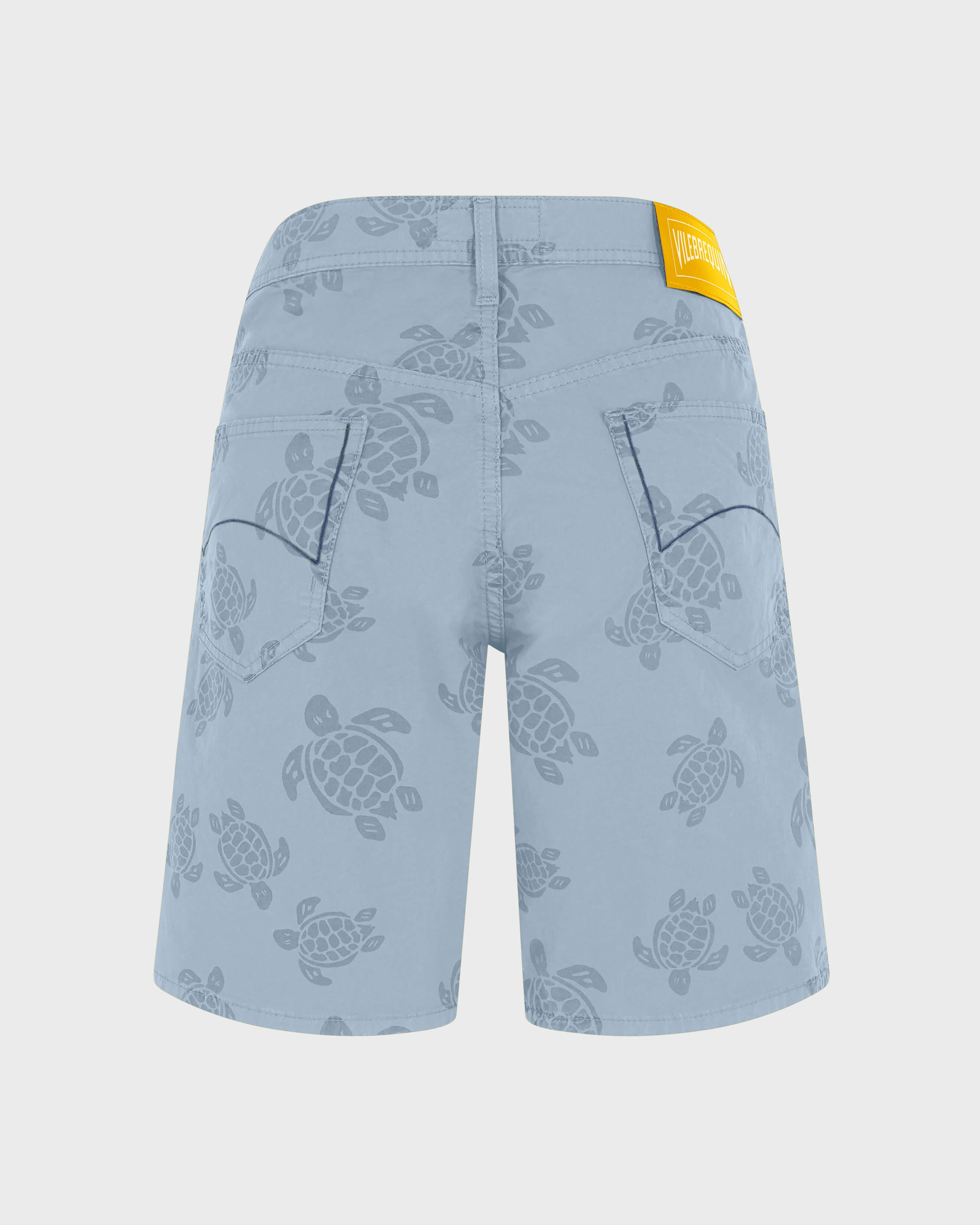 Men Bermuda Shorts Resin Print Ronde des Tortues DIVINE back view