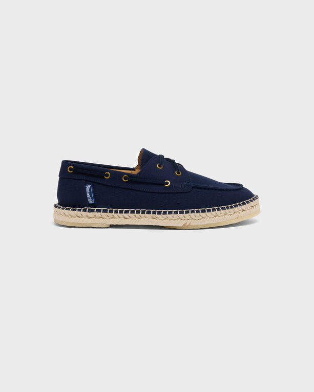 Vilebrequin - Men Canvas Loafers Solid - Shoes - Connor - Blue - Size 44