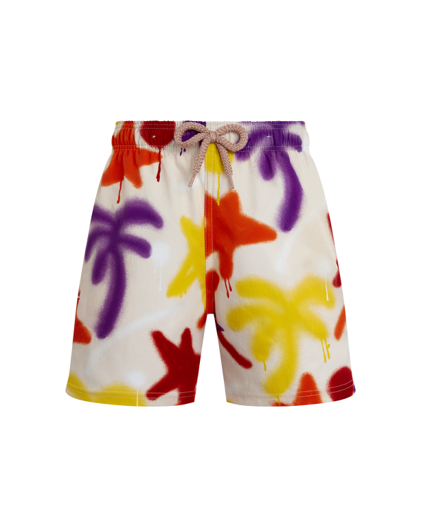 Vilebrequin - Spray Paint Stretch-badeshorts Für Jungen - Vbq X Palm Angels - Bademode - Jirise - Rosa - Größe 2 Vilebrequin - Spray Paint Stretch-badeshorts Für Jungen - Vbq X Palm Angels - Bademode - Jirise - Rosa - Größe 2