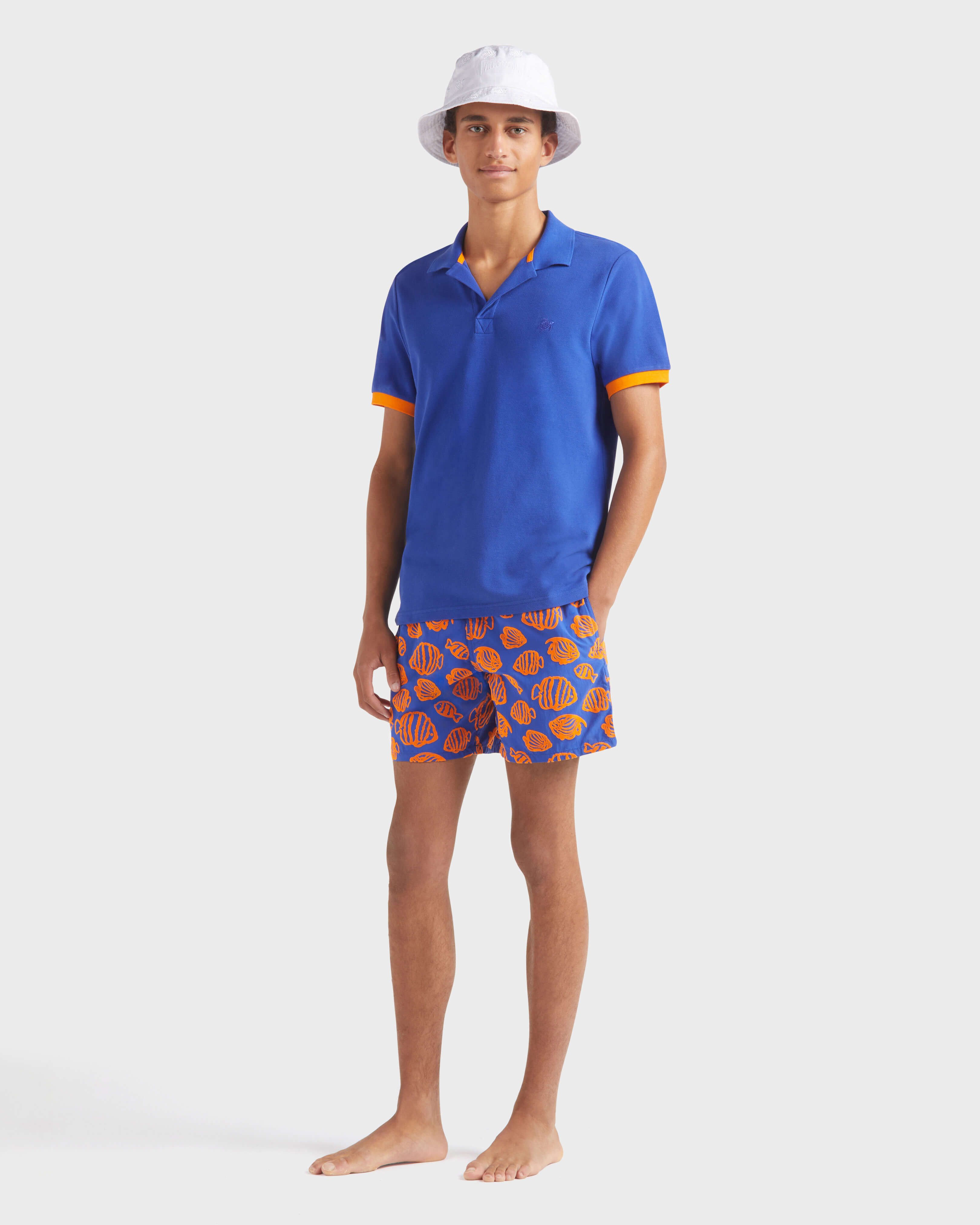 Men Organic Cotton Pique Polo Shirt Solid MARRAKECH supp1 view