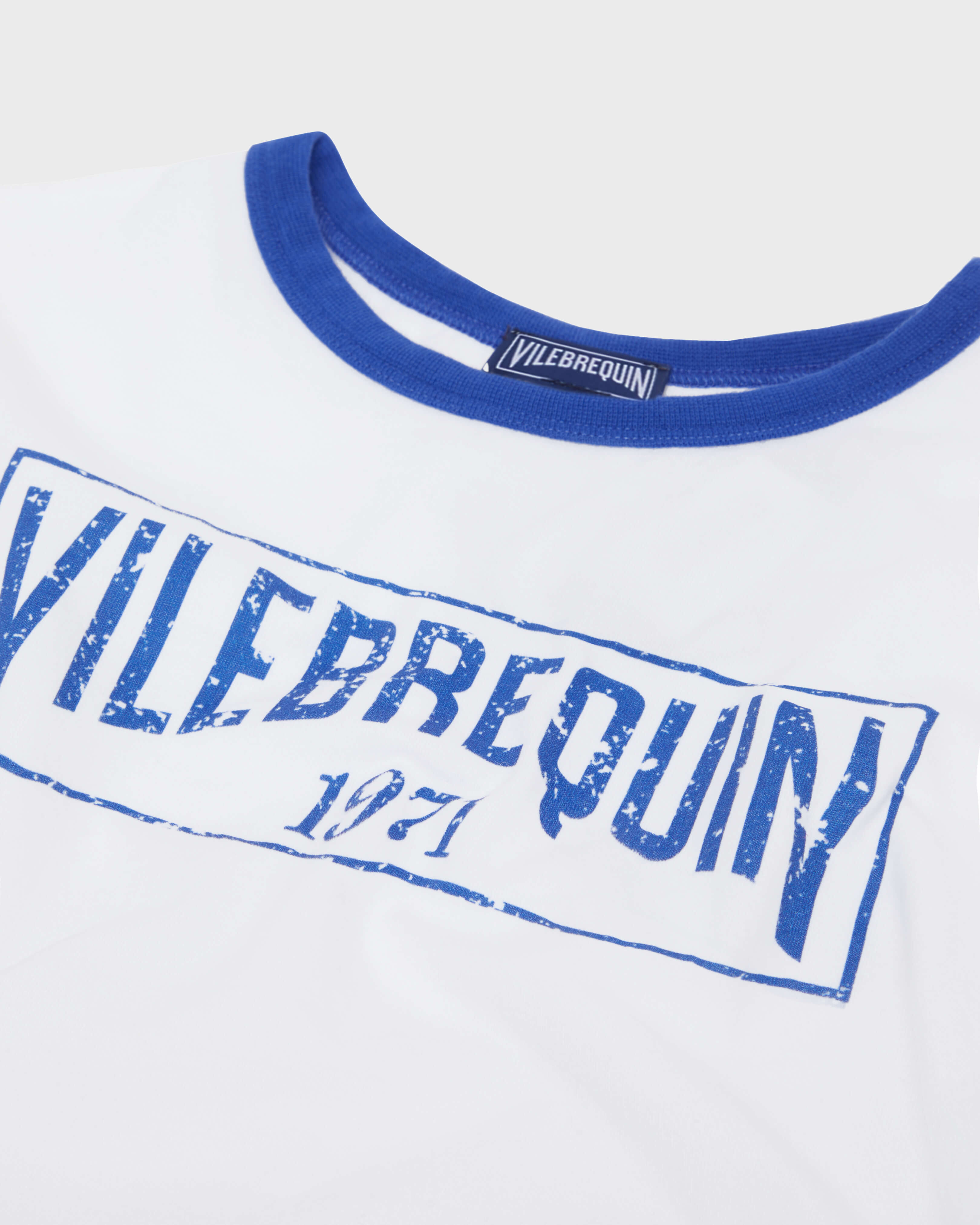 Camiseta en algodón orgánico con logotipo bicolor para niño MARRAKECH look1 view