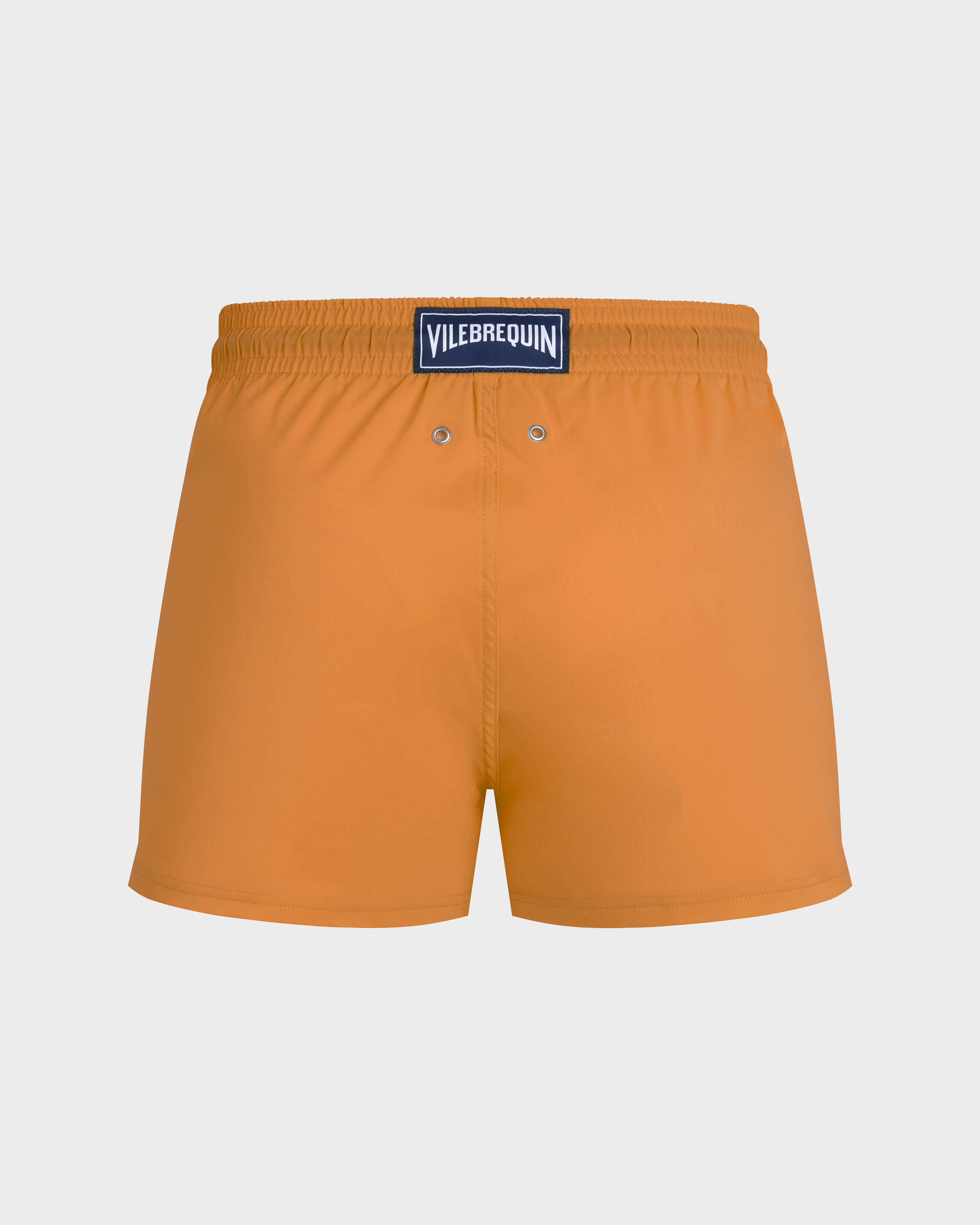 Men Swimwear Short and Fitted Stretch Solid MANGO back view