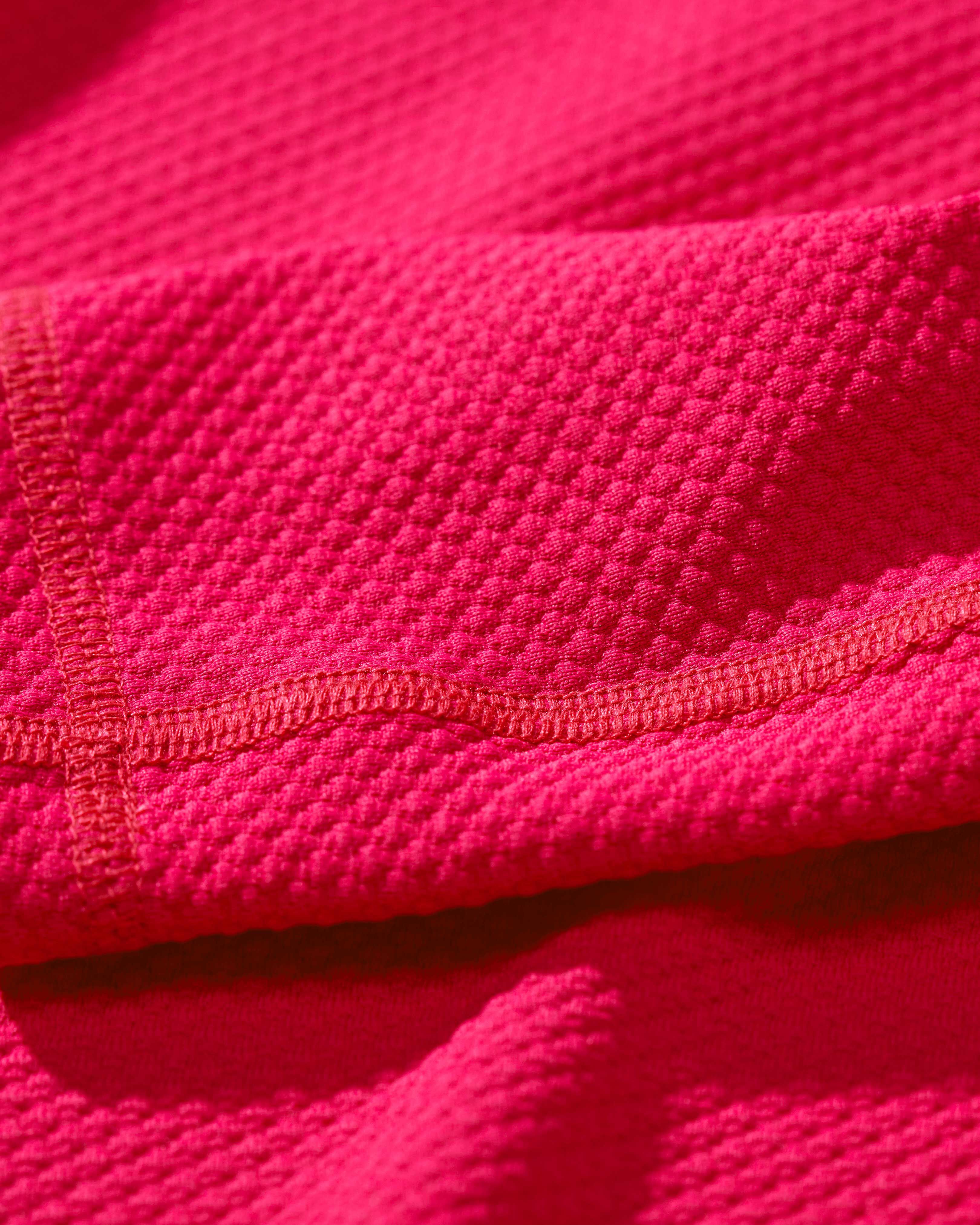 Strukturierter Solid Rashguard für Kinder FUCSIA ROT supp1 view