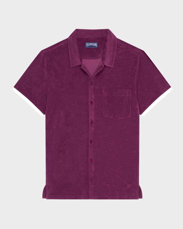 Vilebrequin - Men Terry Bowling Shirt Solid - Polo - Clarck - Purple - Size L
