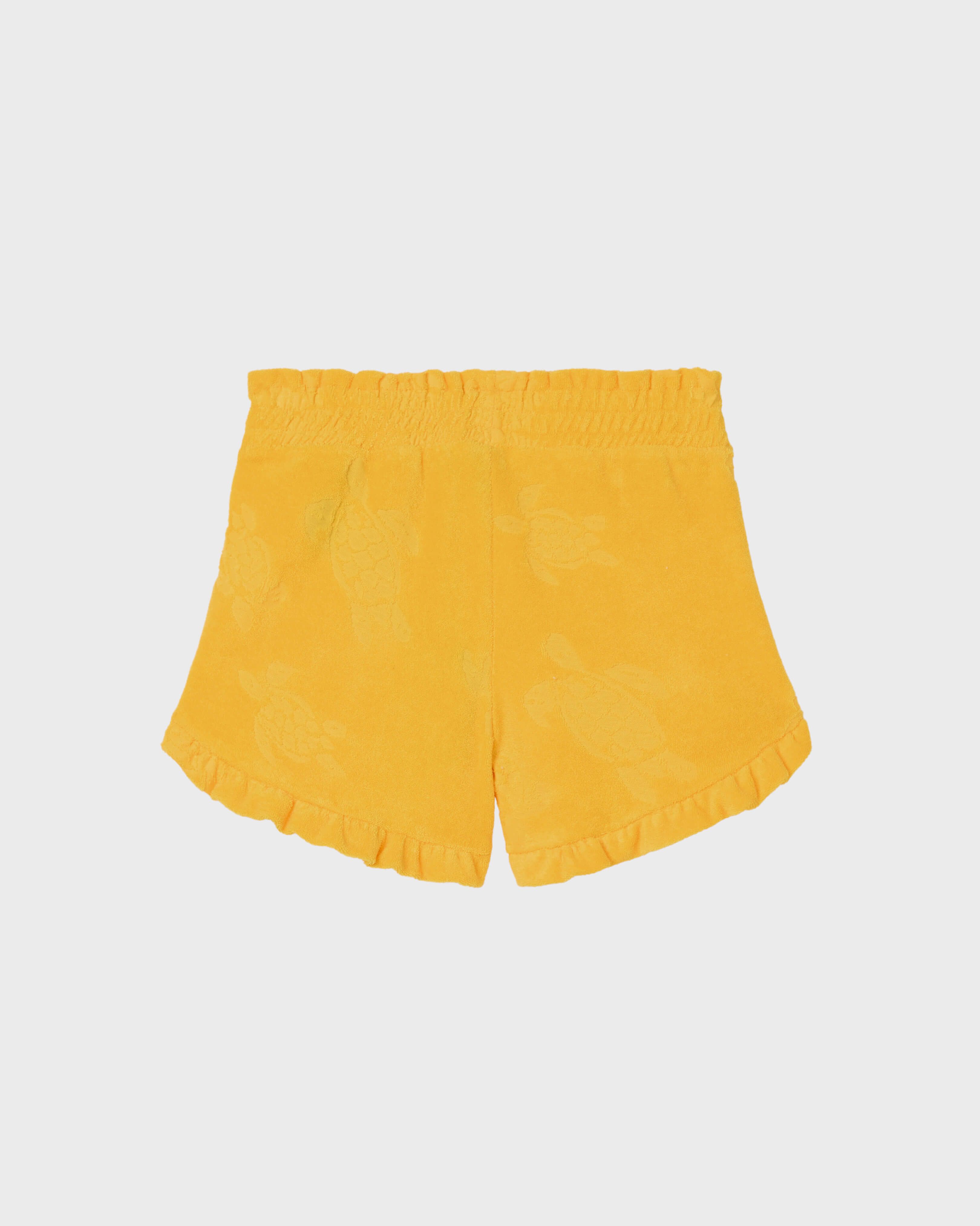 Short en éponge Tortue jacquard fille MAÏS back view