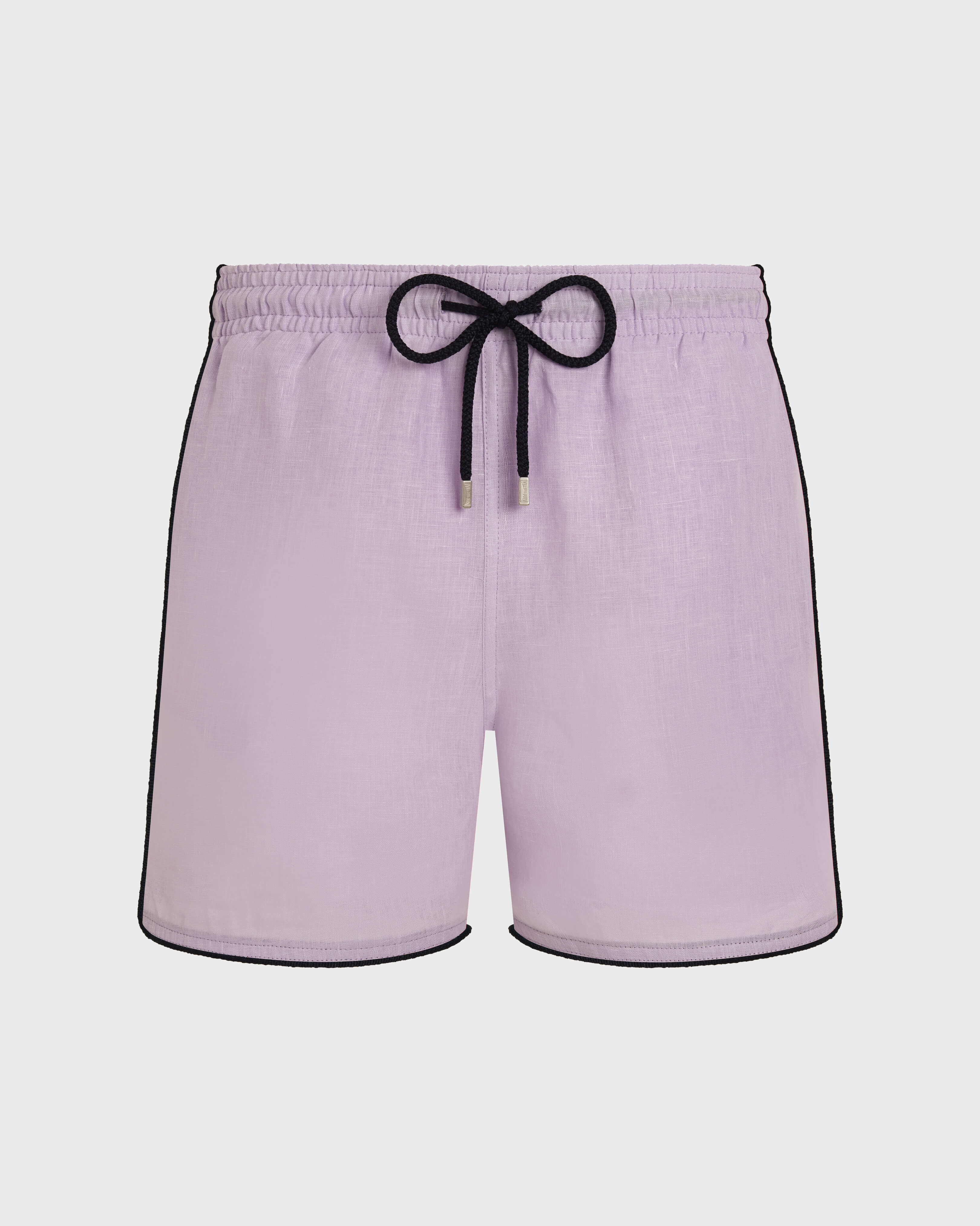 Maillot de bain en lin homme uni KUNZITE front view